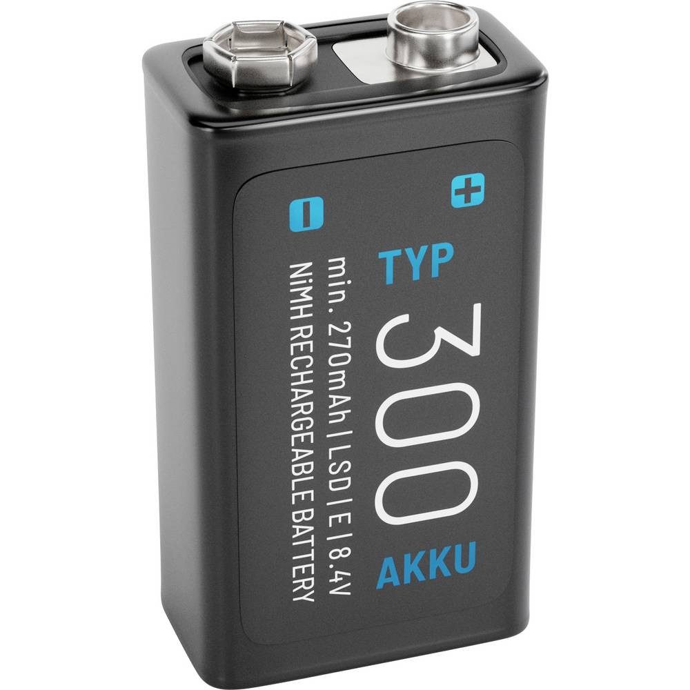 ABSINA 300 9 V Block-Akku NiMH 270 mAh 8.4 V 1 St. 401028 Akku