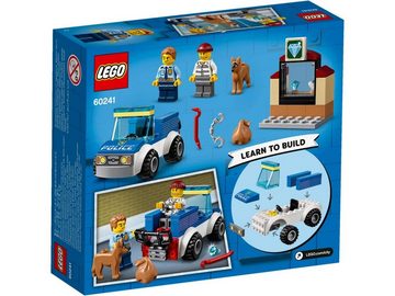 LEGO® Konstruktionsspielsteine LEGO® City - Polizeihundestaffel, (Set, 67 St)