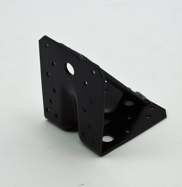 dynamic24 Holzkonstruktionsbeschlag, Stahl Winkel 105x105x900mm verstärkt 3mm schwarz