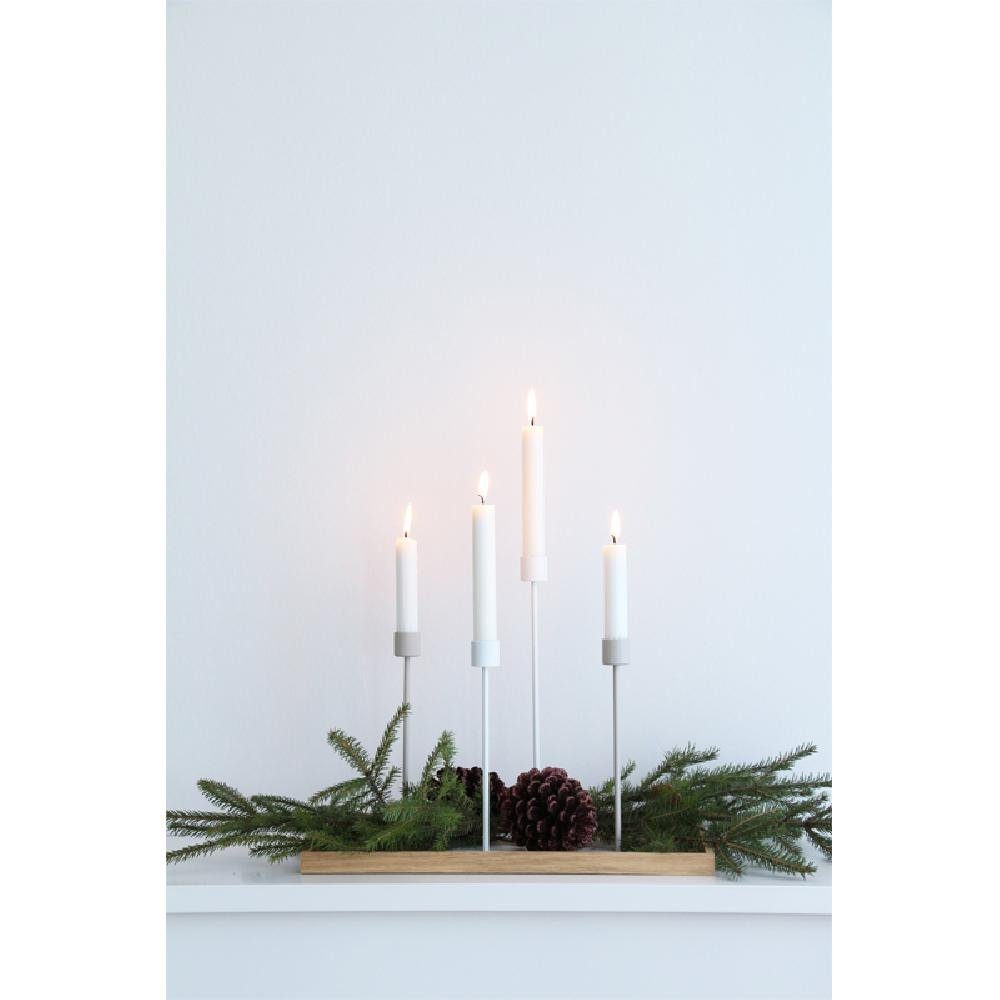 Candlestick Kerzenleuchter (21cm) Dekoobjekt Design Weiß Cooee