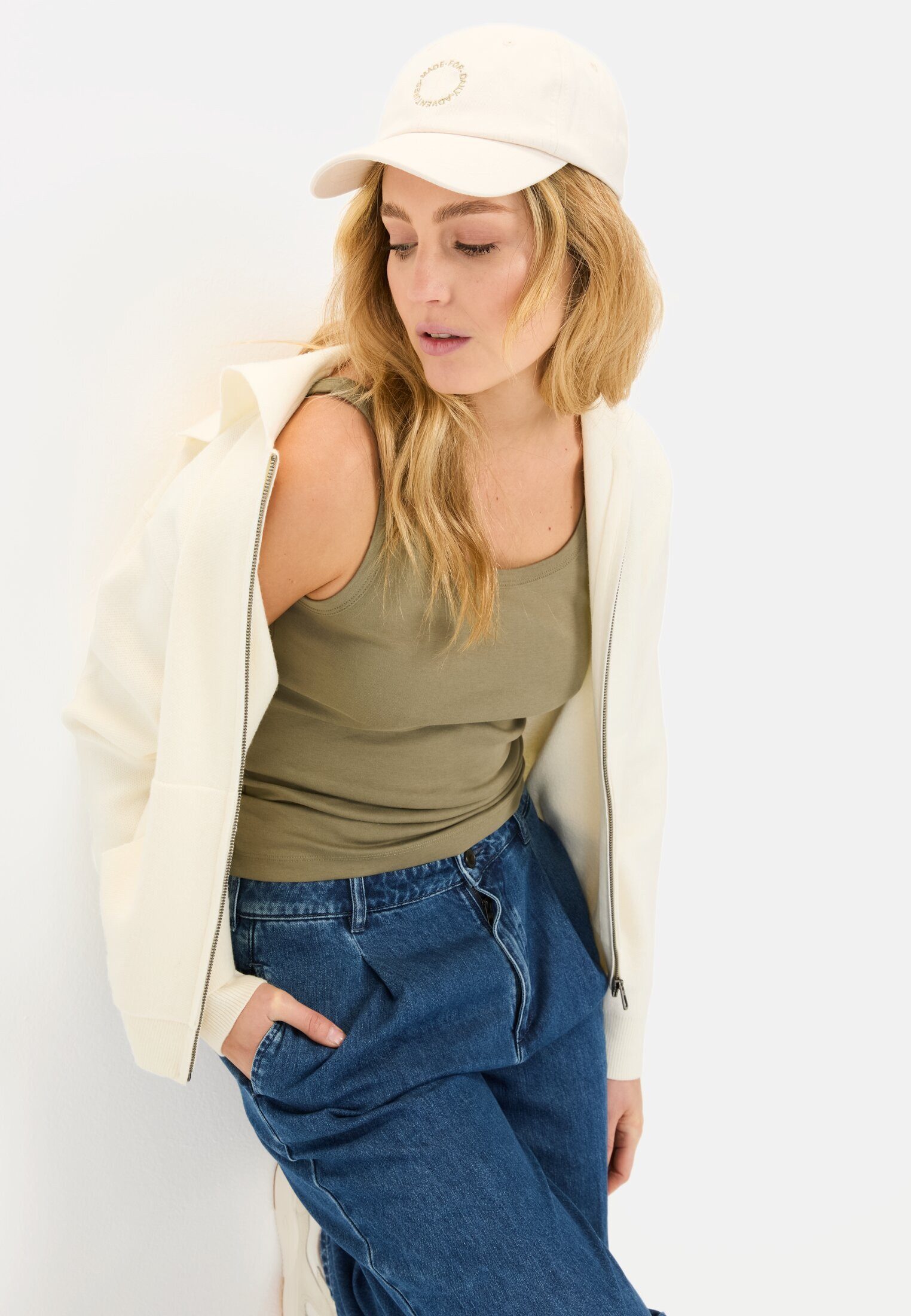 camel active Tanktop aus reiner Baumwolle ärmellos