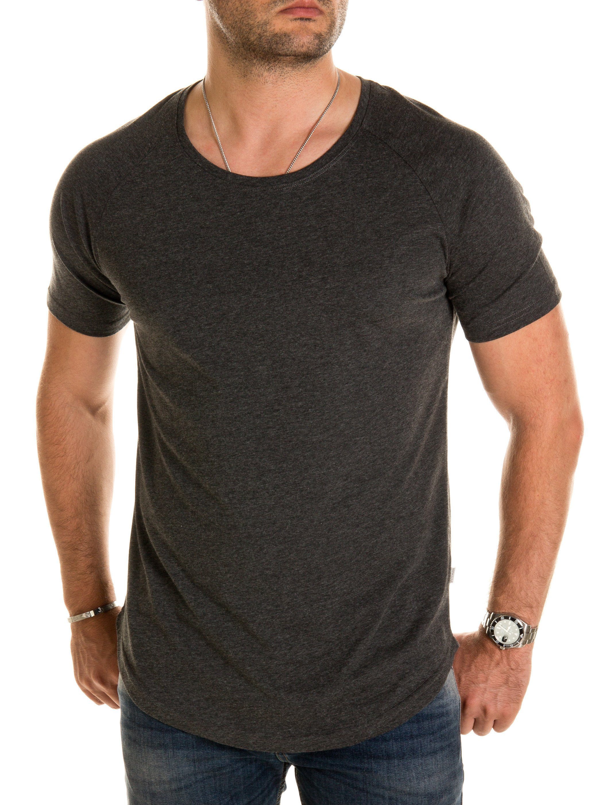Pittman T-Shirt 3-Pack Herren T-Shirt Finn (Set, 3er-Pack) Oversize Rundhals T-Shirt