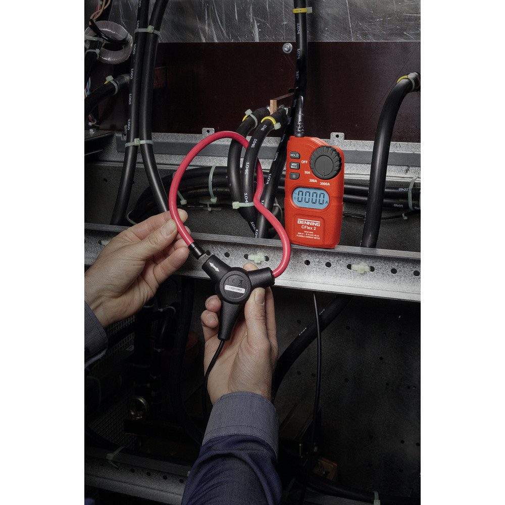 Benning Spannungsprüfer Benning CFlex 2 Stromzange digital CAT IV 600 V Anzeige (Counts): 30, (CFlex 2)