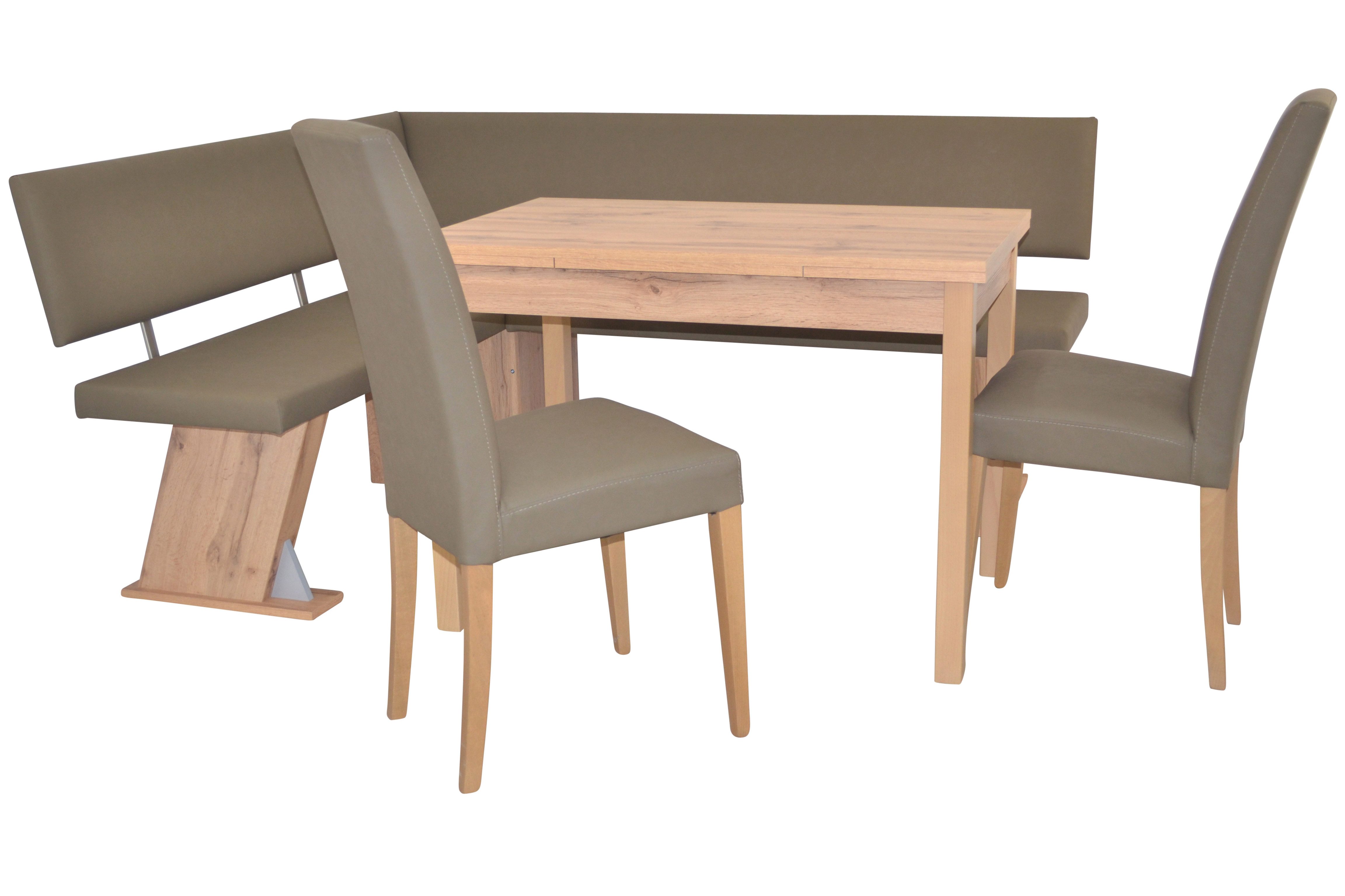 moebel-direkt-online Eckbankgruppe Schenkelmaß 150x182 cm, in vier attraktiven Farbkombinationen, (Spar-Set, 4tlg. Set)