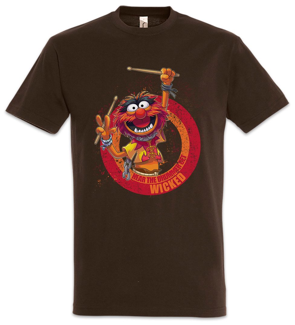 Urban Backwoods Print-Shirt Wicked Drummer Herren T-Shirt Schlagzeuger Drum günstig online kaufen