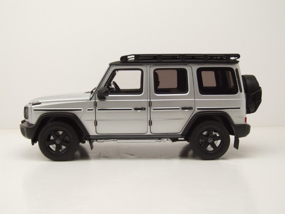 Norev Modellauto Mercedes G-Klasse G-Modell 2024 silber schwarz, Maßstab 1:18