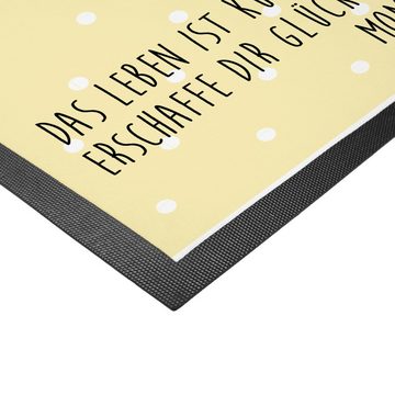 Fußmatte 40 x 60 cm Thanksgiving Truthahn - Gelb Pastell - Geschenk, Thanksgiv, Mr. & Mrs. Panda, Höhe: 0.3 mm, Elegantes Design