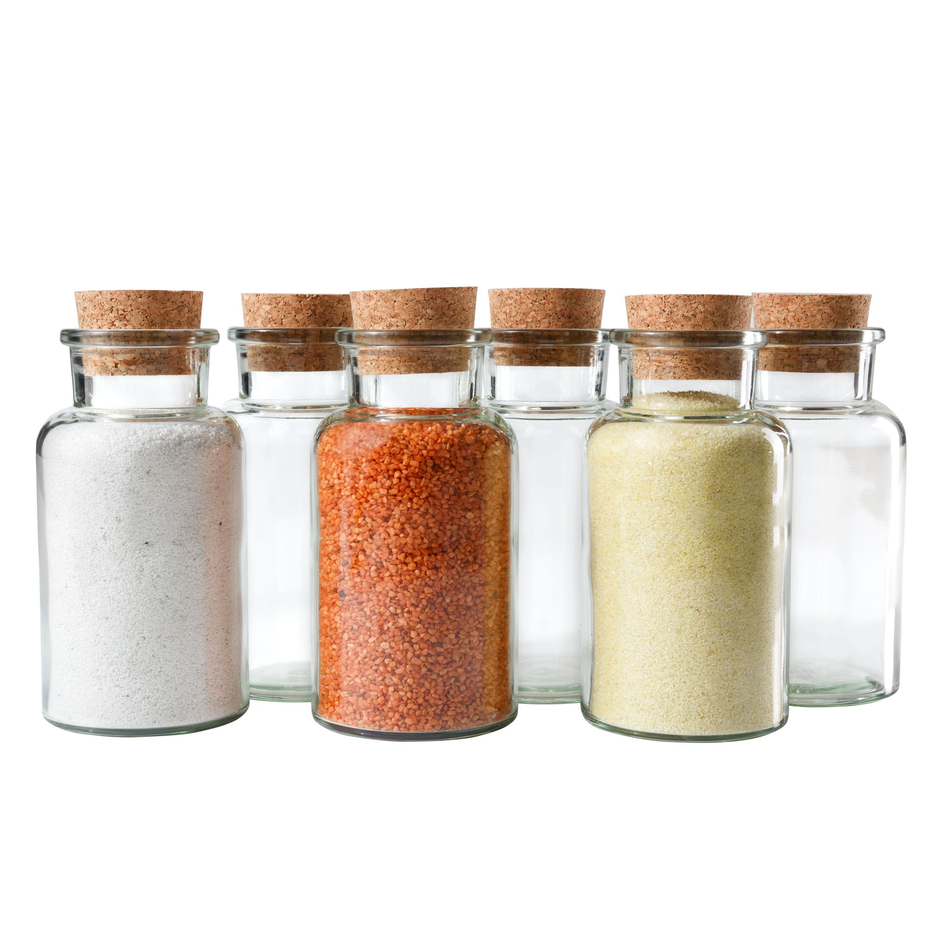 MamboCat Gewürzbehälter 6er Set Gewürzgläser 300ml + Korken, Aufbewahrung K günstig online kaufen