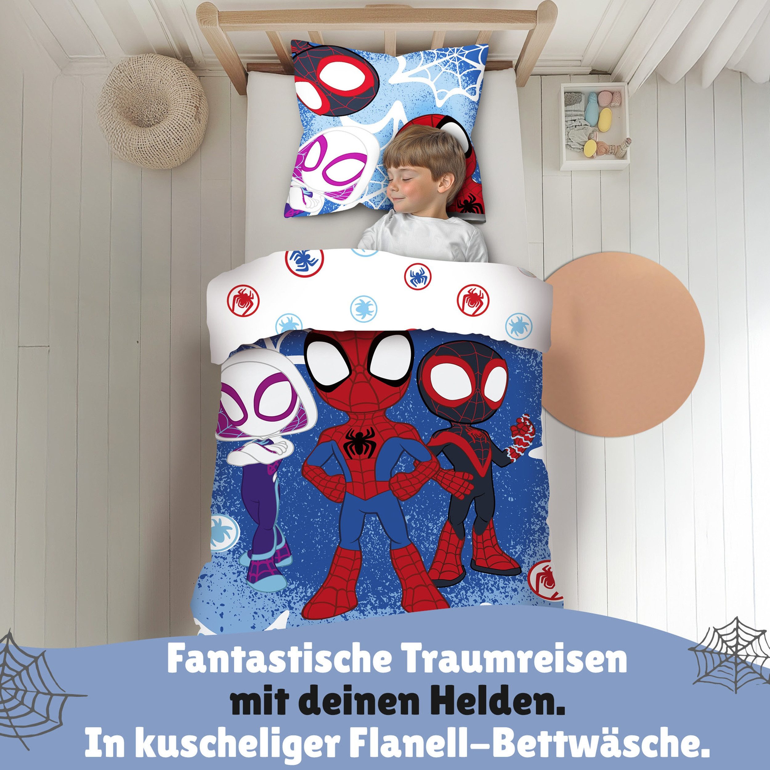 Familando Kinderbettwäsche Spidey und seine Super Freunde Set 2-teilig 135x günstig online kaufen