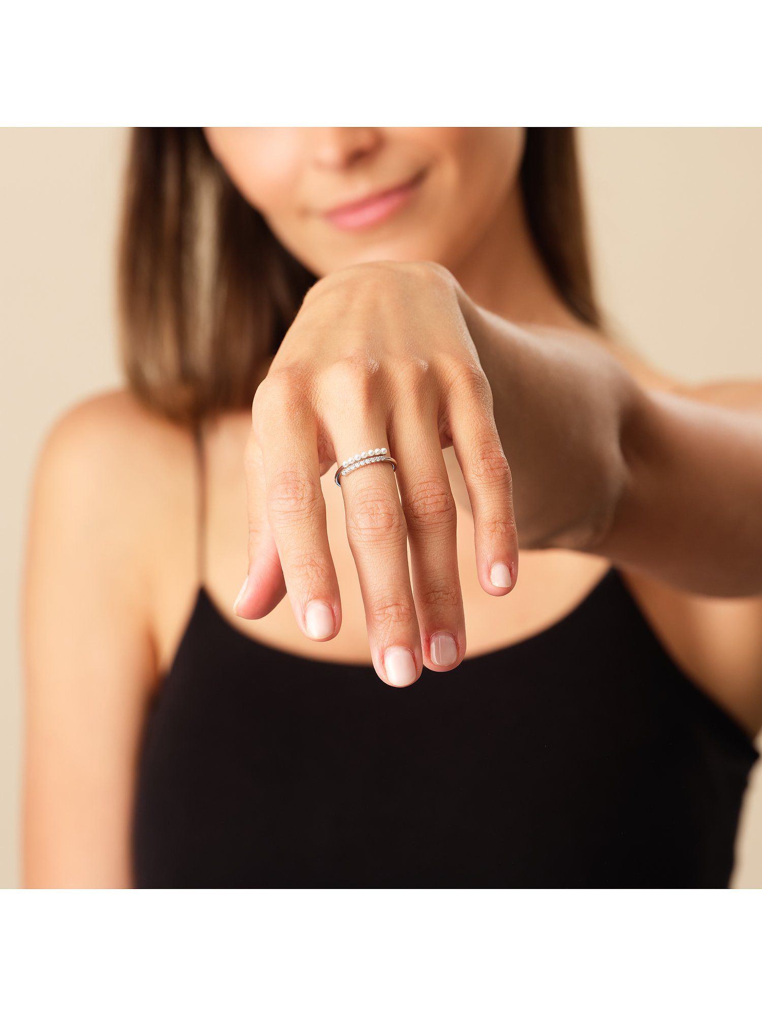 CHRIST Silberring, Zirkon, synthetisch günstig online kaufen