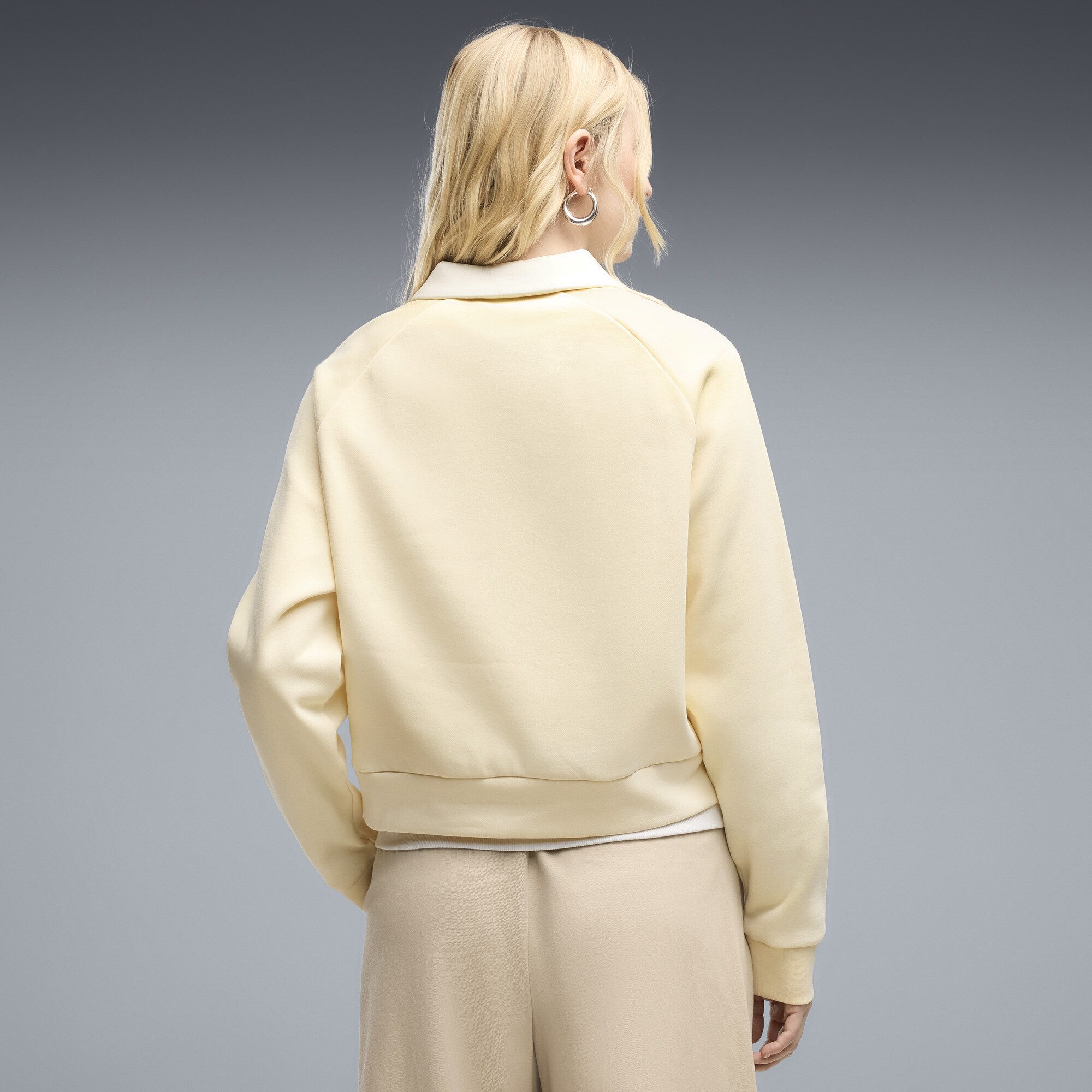 PUMA Sweatshirt PUMA Class Relaxed Fleece-Langarm-Polo Damen