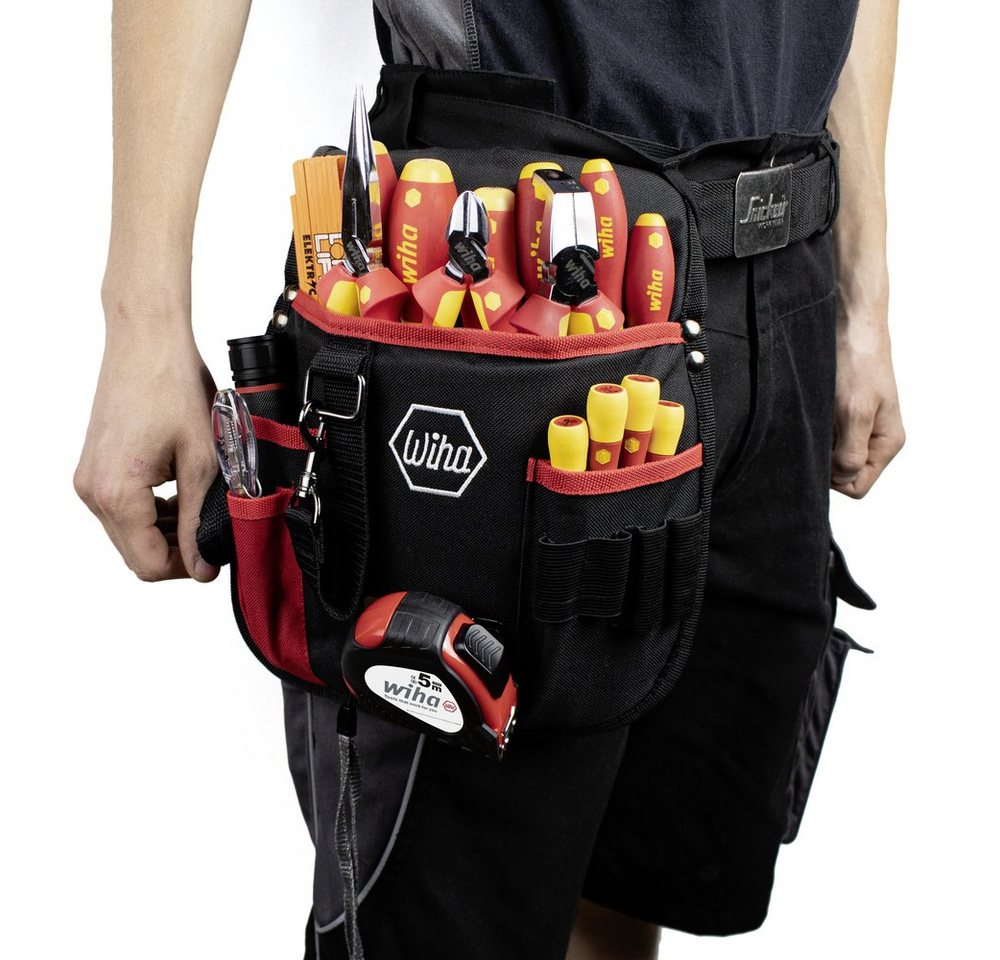 Thumbnail - Wiha Werkzeugtasche Wiha 44574 Elektriker Werkzeugtasche bestückt 18teilig (B x H x T) 25