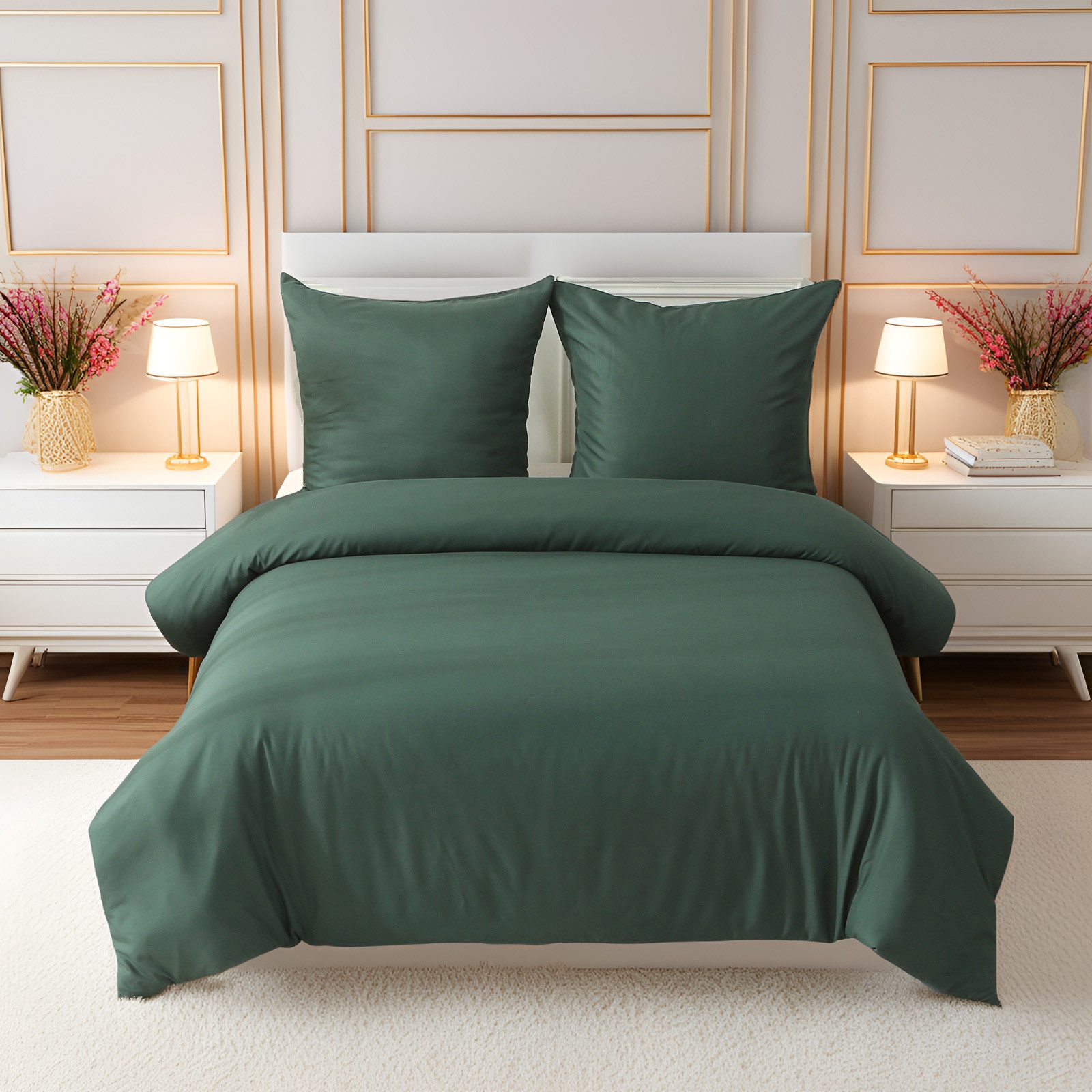 REDOM Bettwäsche Bettbezug Ganzjahres Bettwäsche-Set, 1 Stück 155x220 cm mi günstig online kaufen