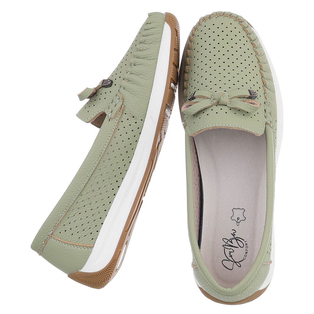 Ital-Design Komfortabler Slipper mit durchlochten Details für Damen Slipper günstig online kaufen