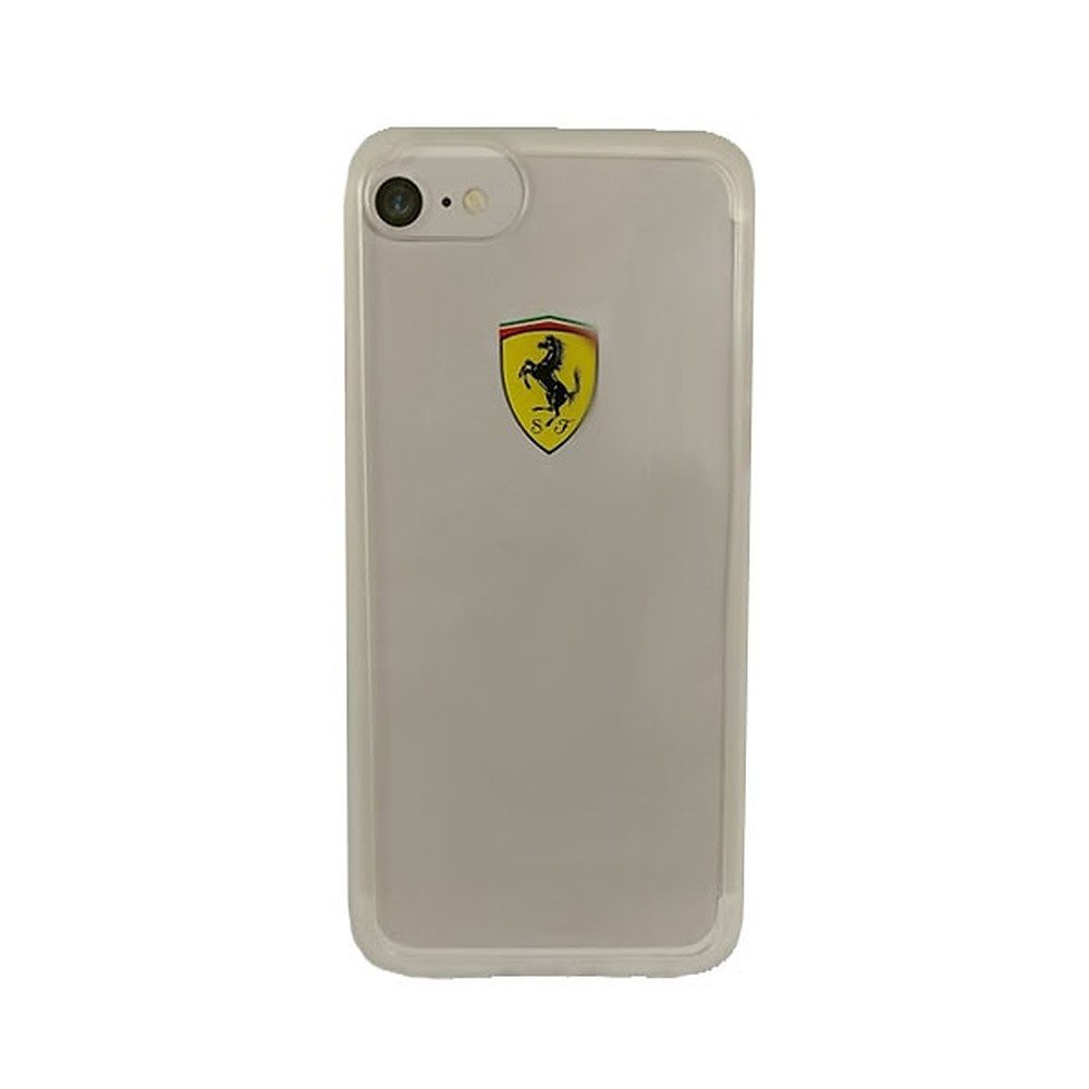 Ferrari Handyhülle Schutzhülle Case, Stoßfest, transparent, Eckenschutz
