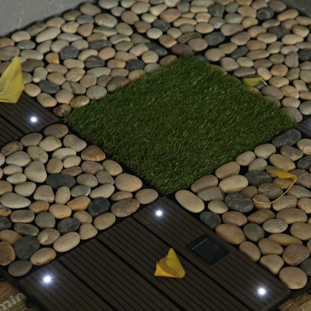 euroharry WPC-Fliesen 1 St Terrassenplatten, 30x30cm 60x30cm WPC-Fliesen Klickfliese