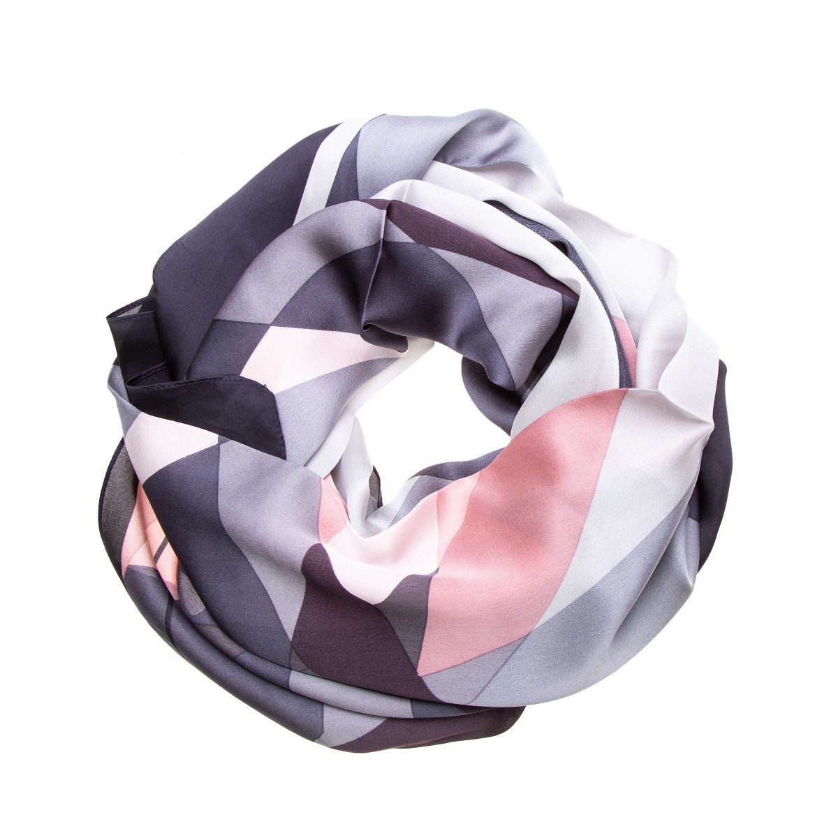 SEABRIGHT Seidenschal Seidenschal Halstuch Schal Satin Grafikprint günstig online kaufen