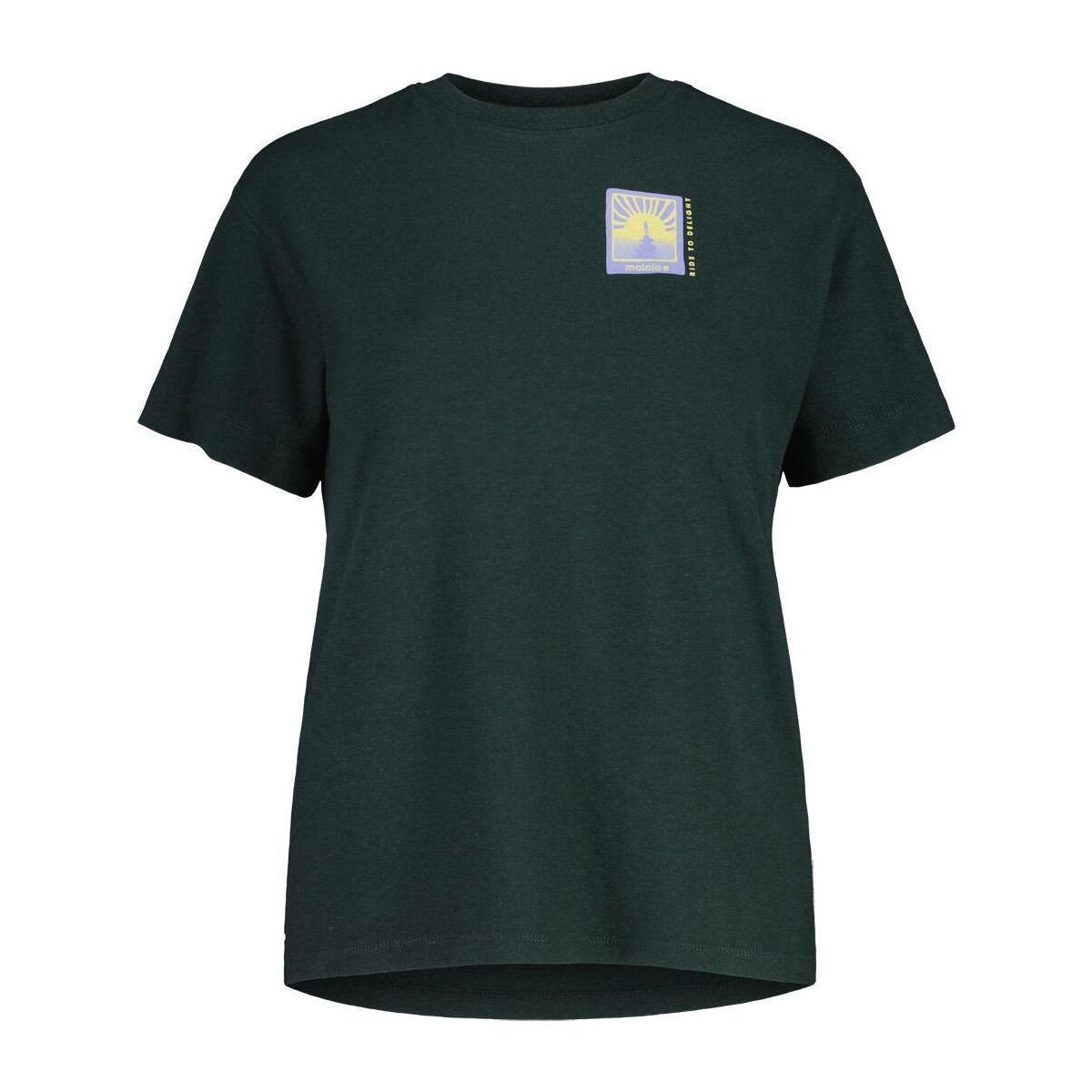 Maloja Kurzarmshirt SchöntalM. Modern geschnittenes Damen-T-Shirt aus Hanf und Bio-Baumwolle mit