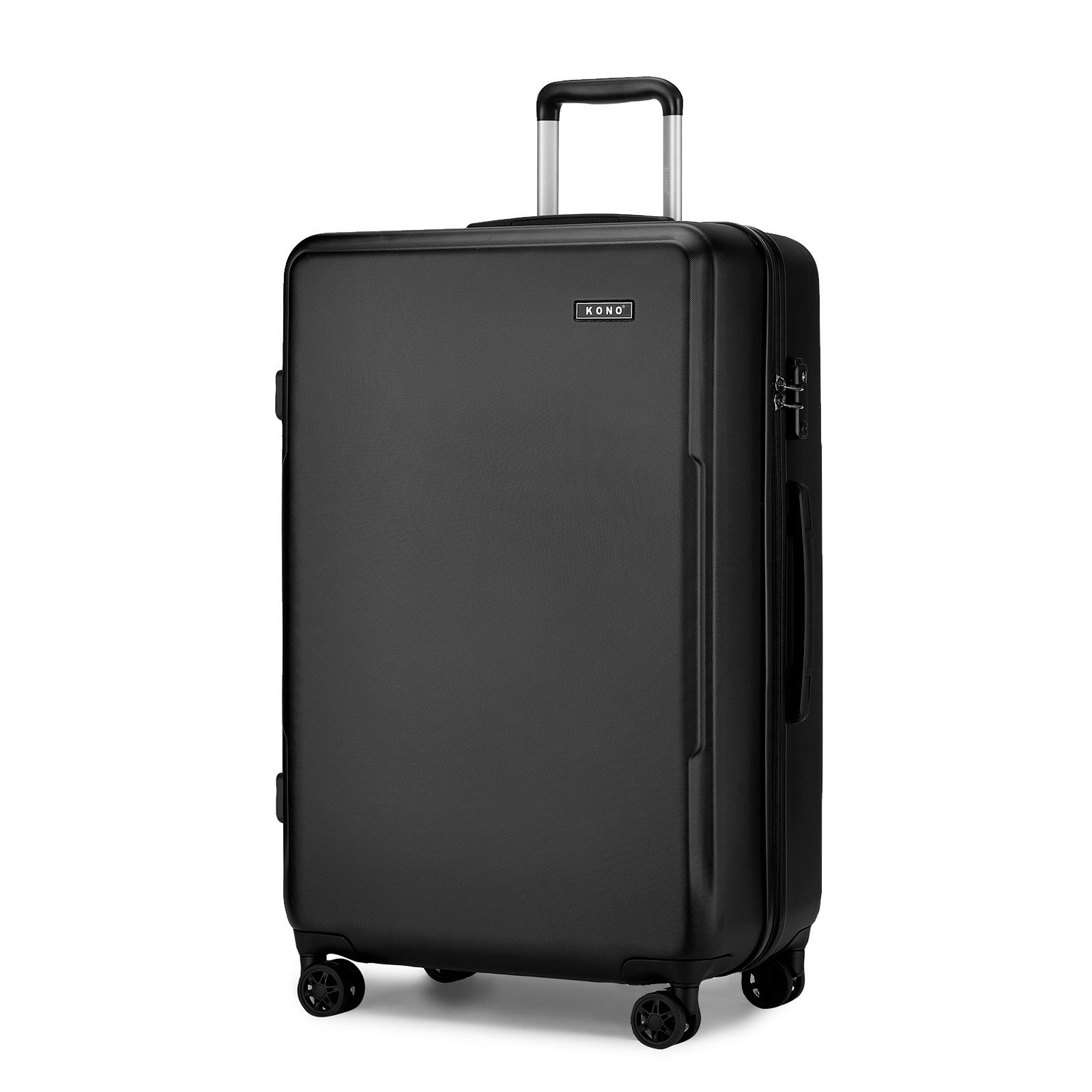 KONO Handgepäck-Trolley Koffer, PC + ABS Hartschale, TSA-Schloss, Doppel-Spinnräder