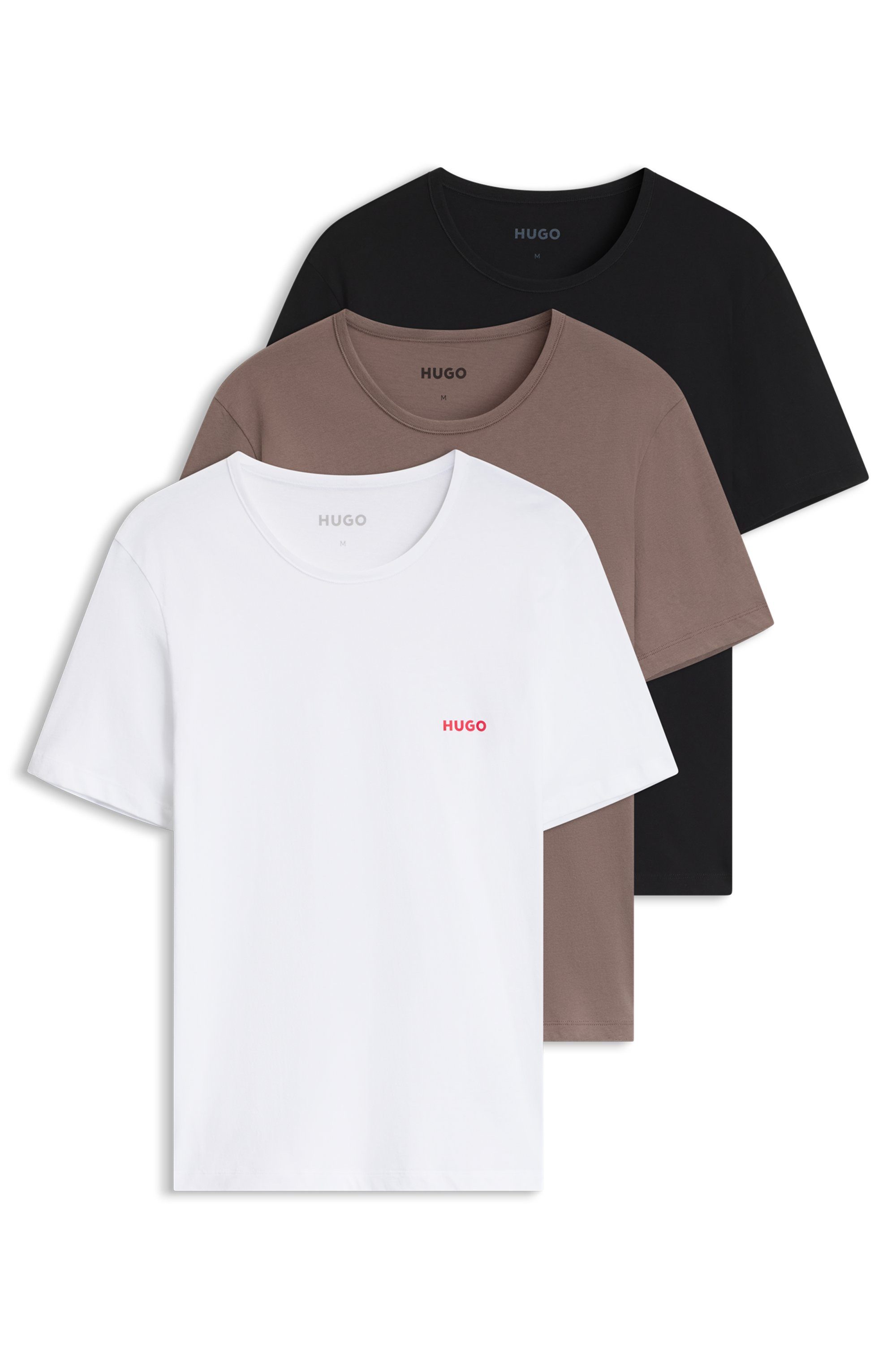 HUGO T-Shirt RN TRIPL (Packung, 3-tlg) mit Rundhalsausschnitt