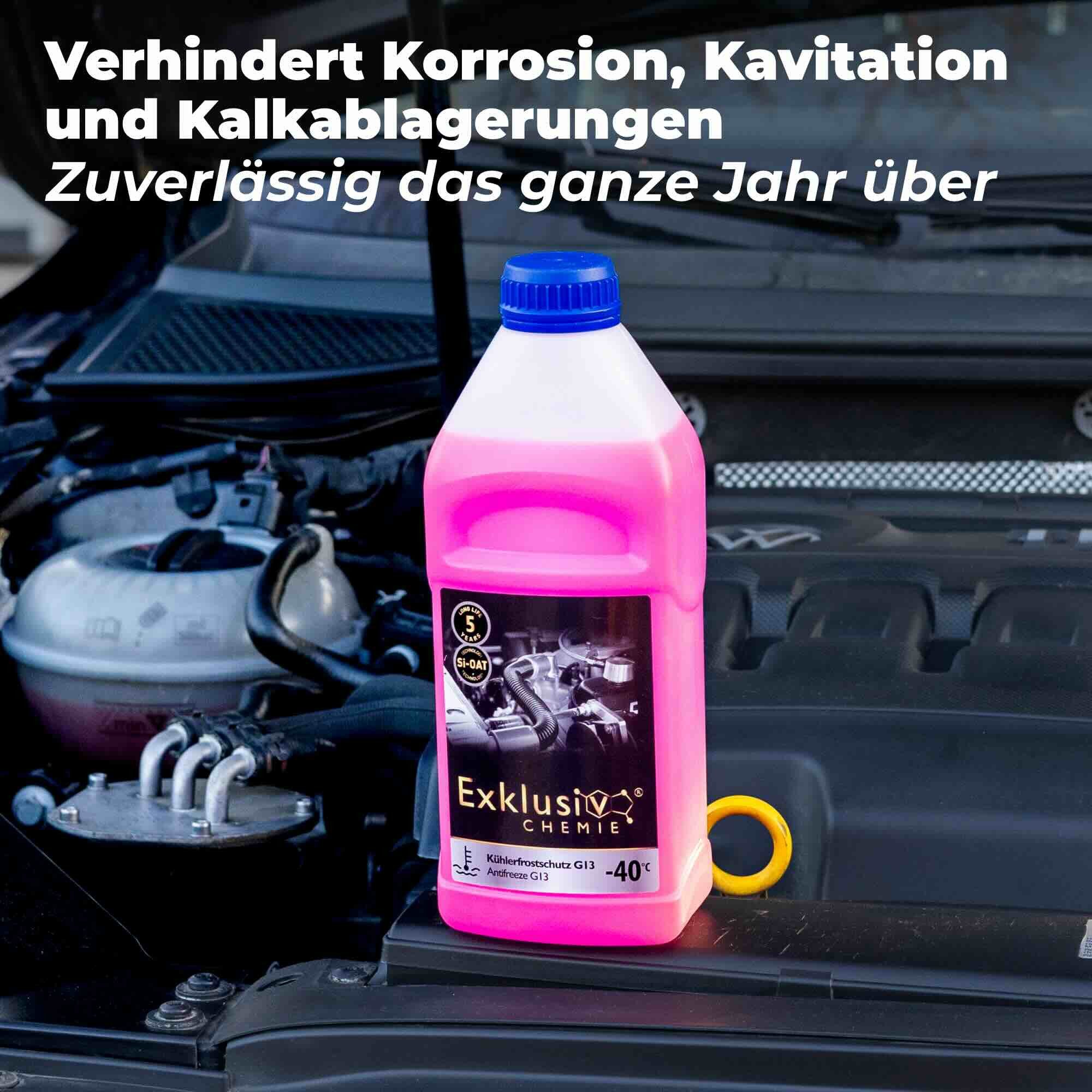 Exklusiv Chemie GmbH Kühlerfrostschutz G13 Kühlerfrostschutz 1 Liter, 1 l, Gebrauchsfertig – Bild 5 von 5