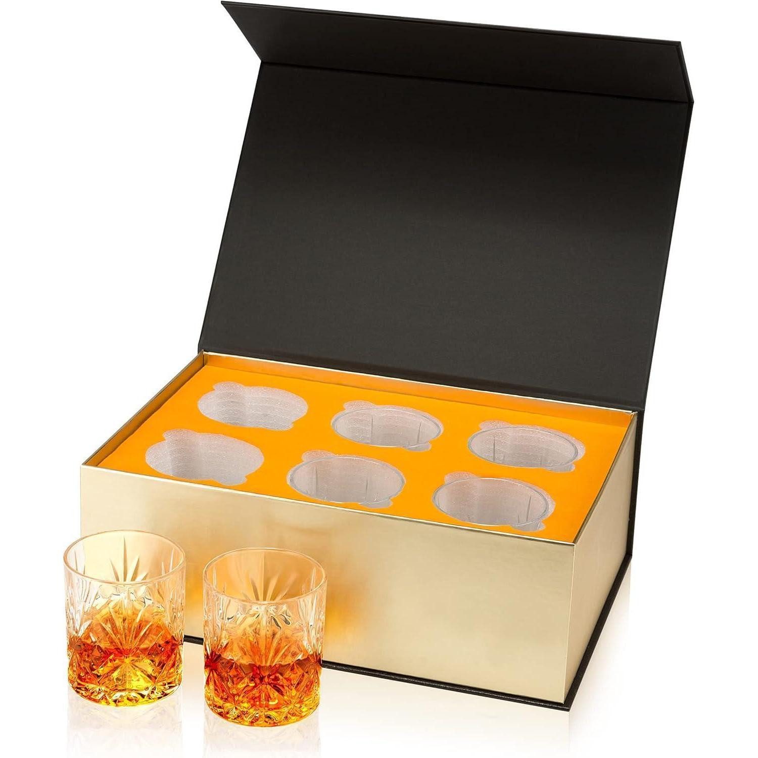 LuxusKollektion Whiskyglas Whisky Gläser Set Kristallglas 6-teilig Geschenkideen Papa Freund Opa