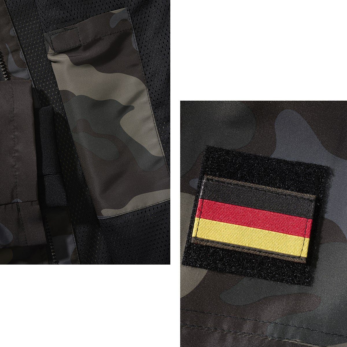 BWuM Windbreaker BWuM Tactical Windbreaker Zipper Sommer + Patch & Flaggen