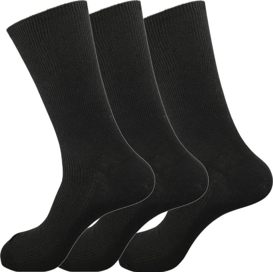 Business; Form klassischer EloModa Freizeit 3 (3-Paar) Schwarz Paar Anzug Socken in Basicsocken