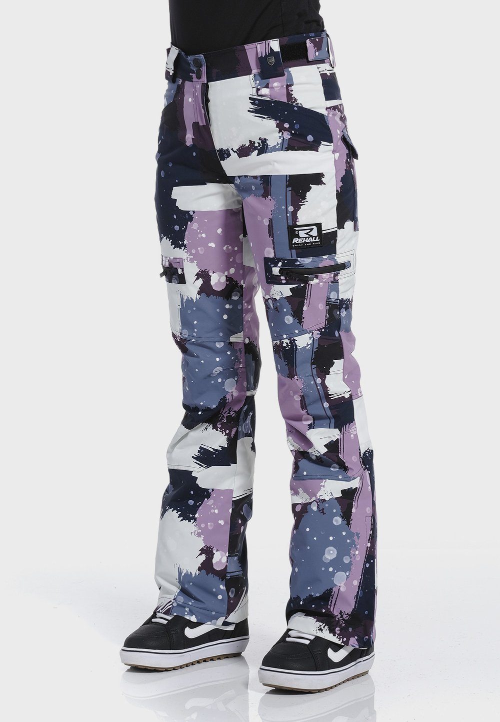 REHALL Skihose Rehall Damen NORI-R Snowboardhose 60448 Camo Abstr