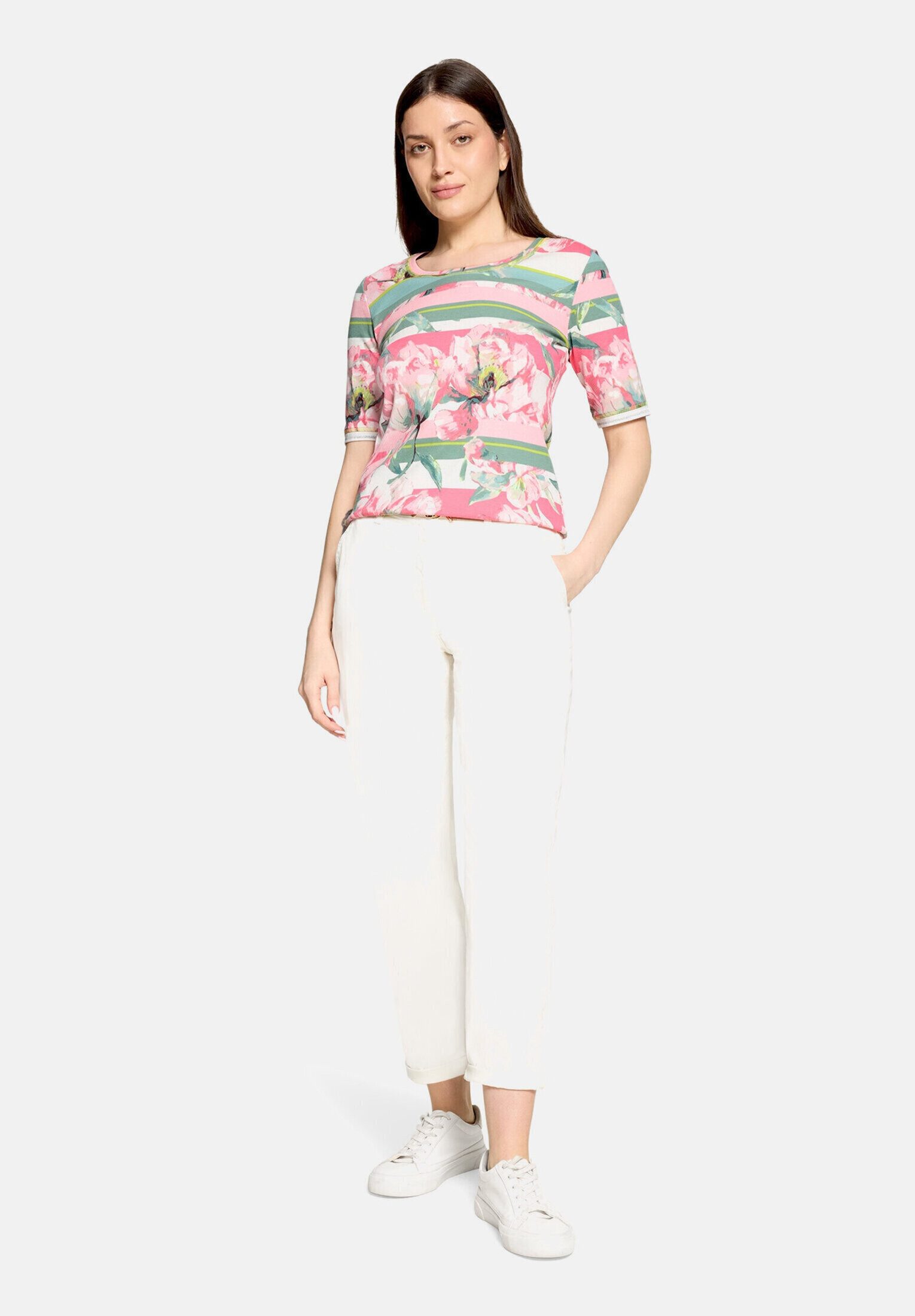 Betty Barclay Kurzarmshirt Damen mit Rippenstruktur (1-tlg)