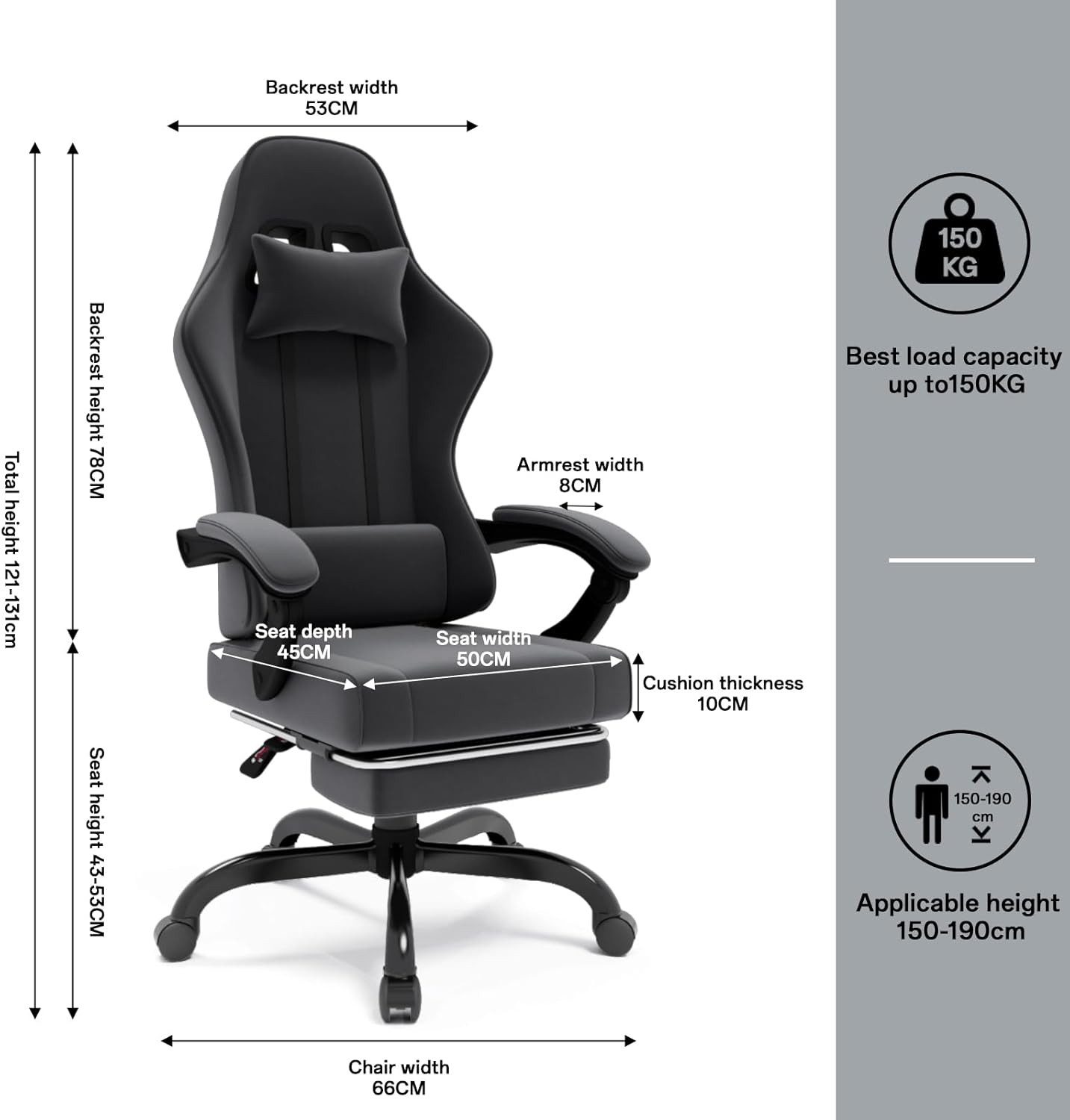 HOMALL Gaming-Stuhl Massage Gaming Stuhl mit günstig online kaufen