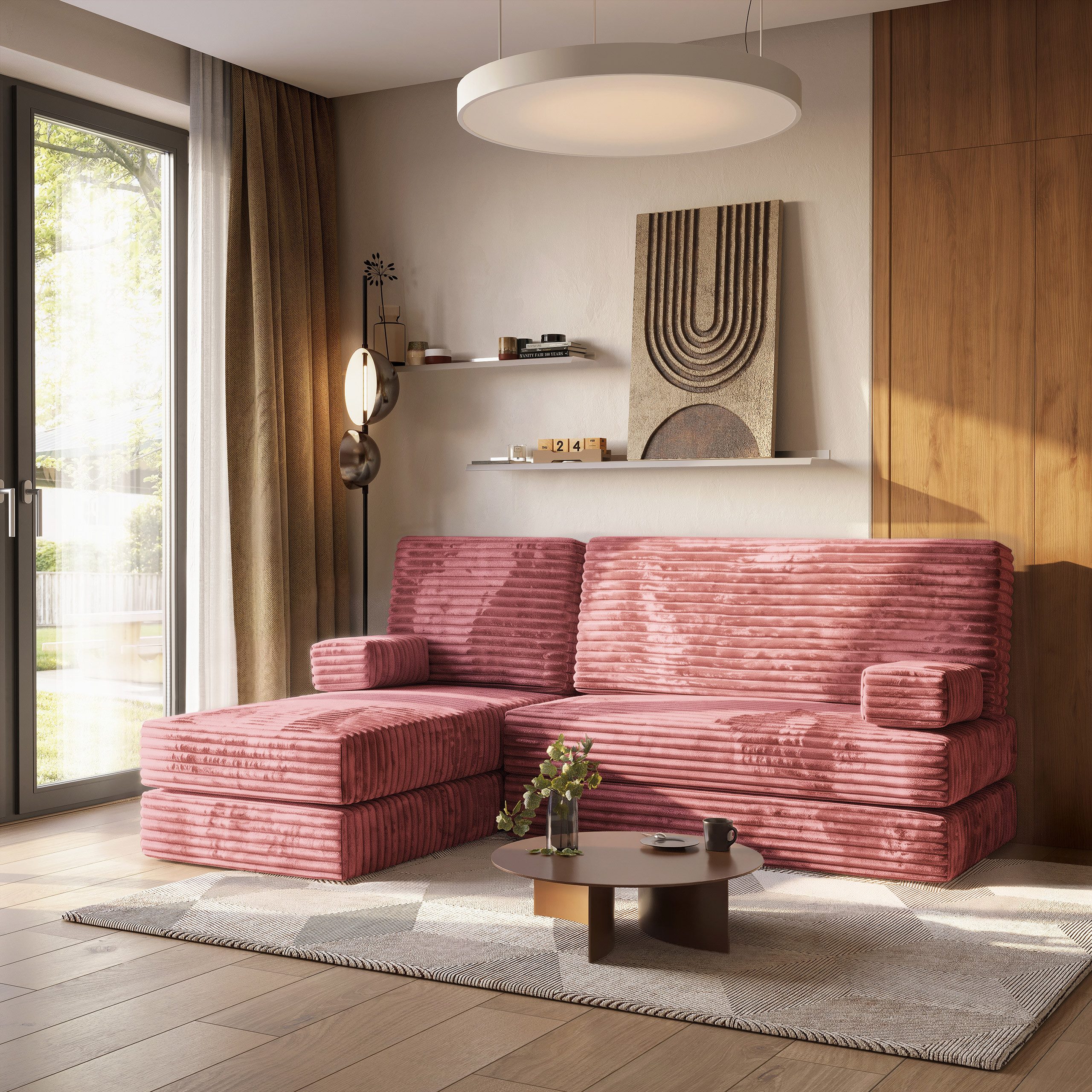 Masseno Ecksofa NOTIA modulares Boneless Sofa mit Schlaffunktion