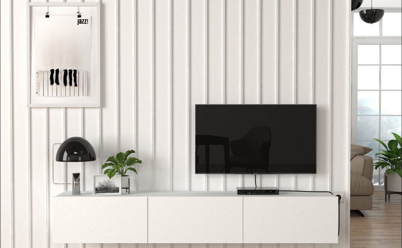ibonto Lowboard Hängendes TV Board mit Stauraum – Design Sideboard für Wohn günstig online kaufen