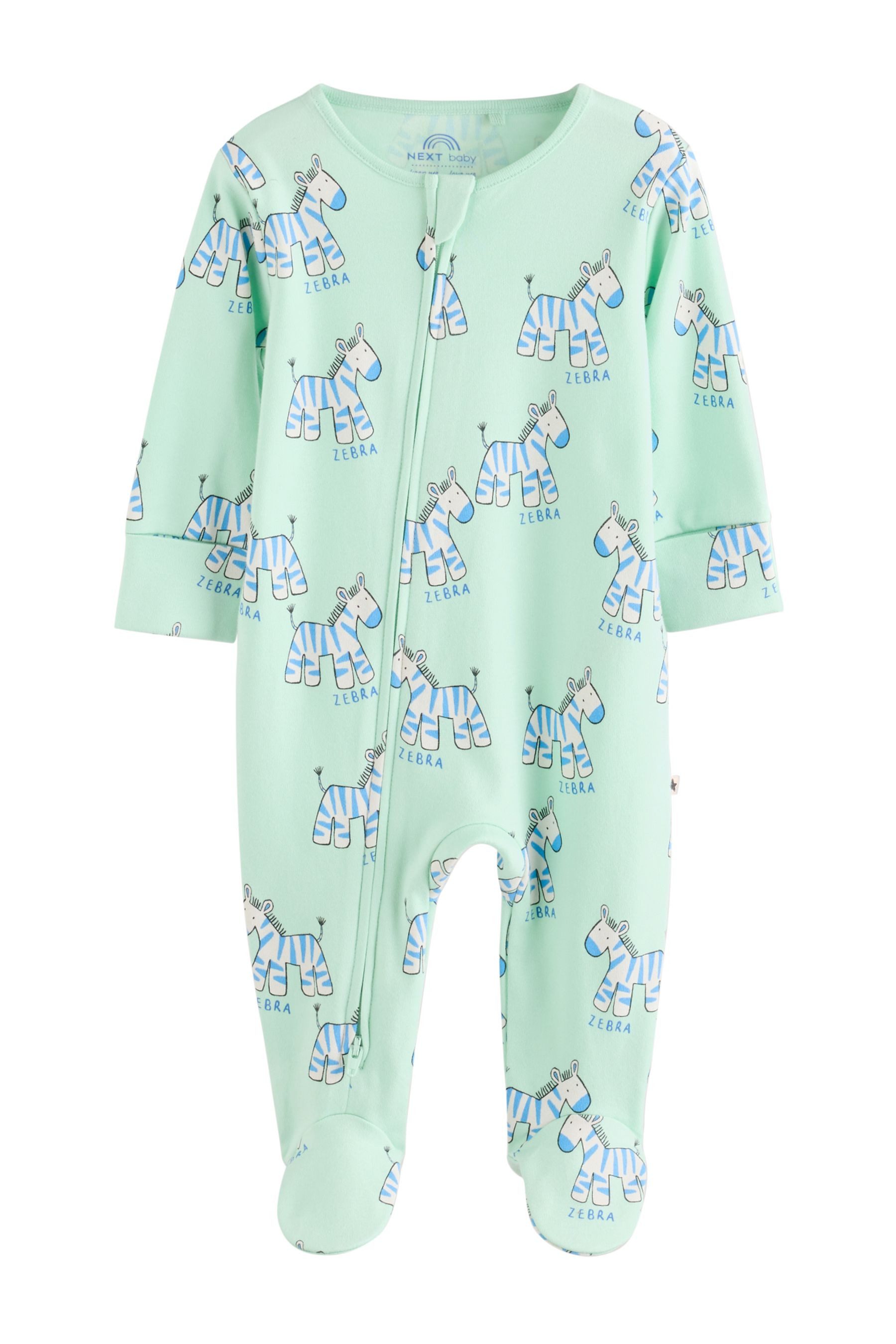 Next Schlafoverall Babyschlafanzüge mit Zweiwege-RV, 5er-Pack (5-tlg) – Bild 2 von 5