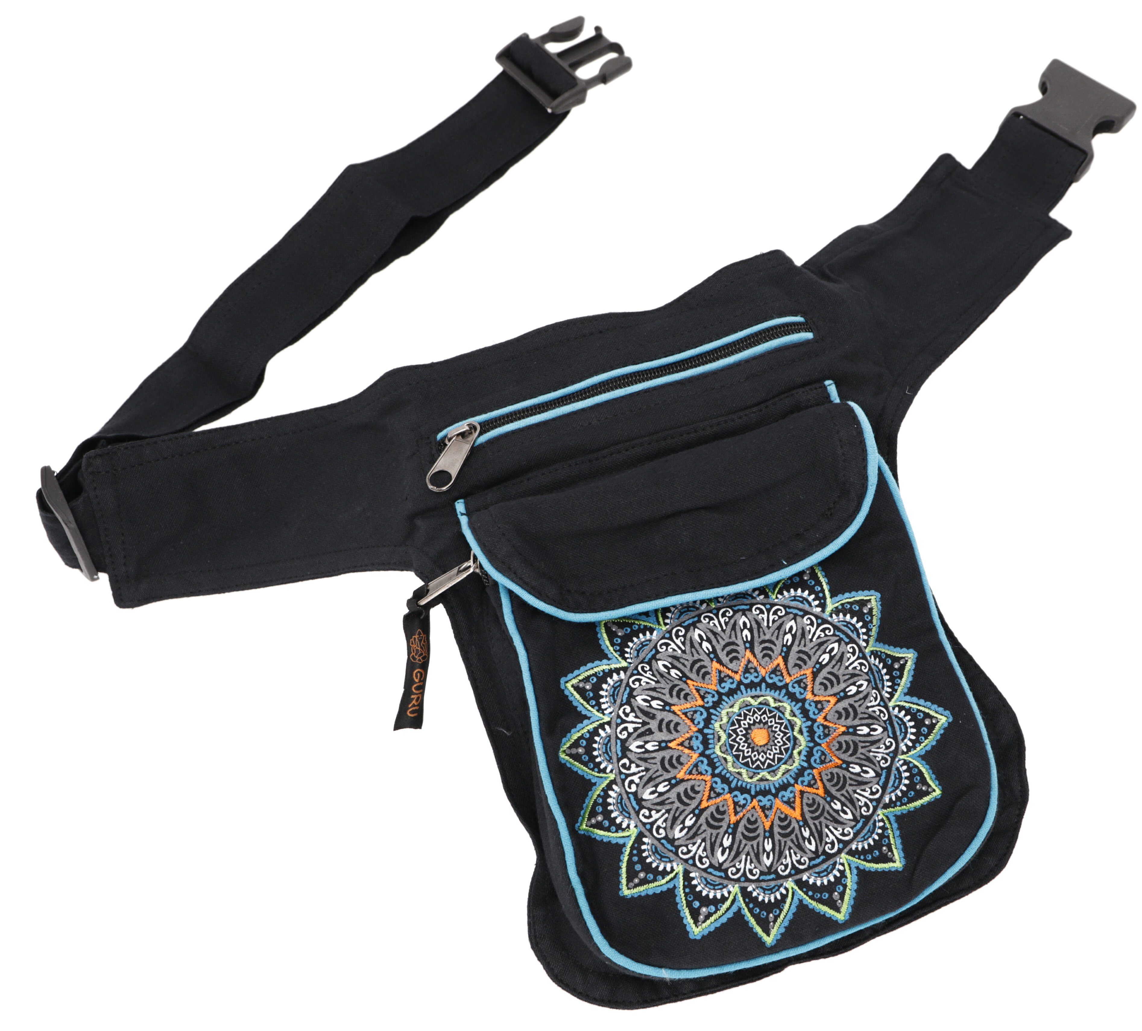 Gürteltasche Stoff Sidebag & Hüfttasche Mandala, Goa..
