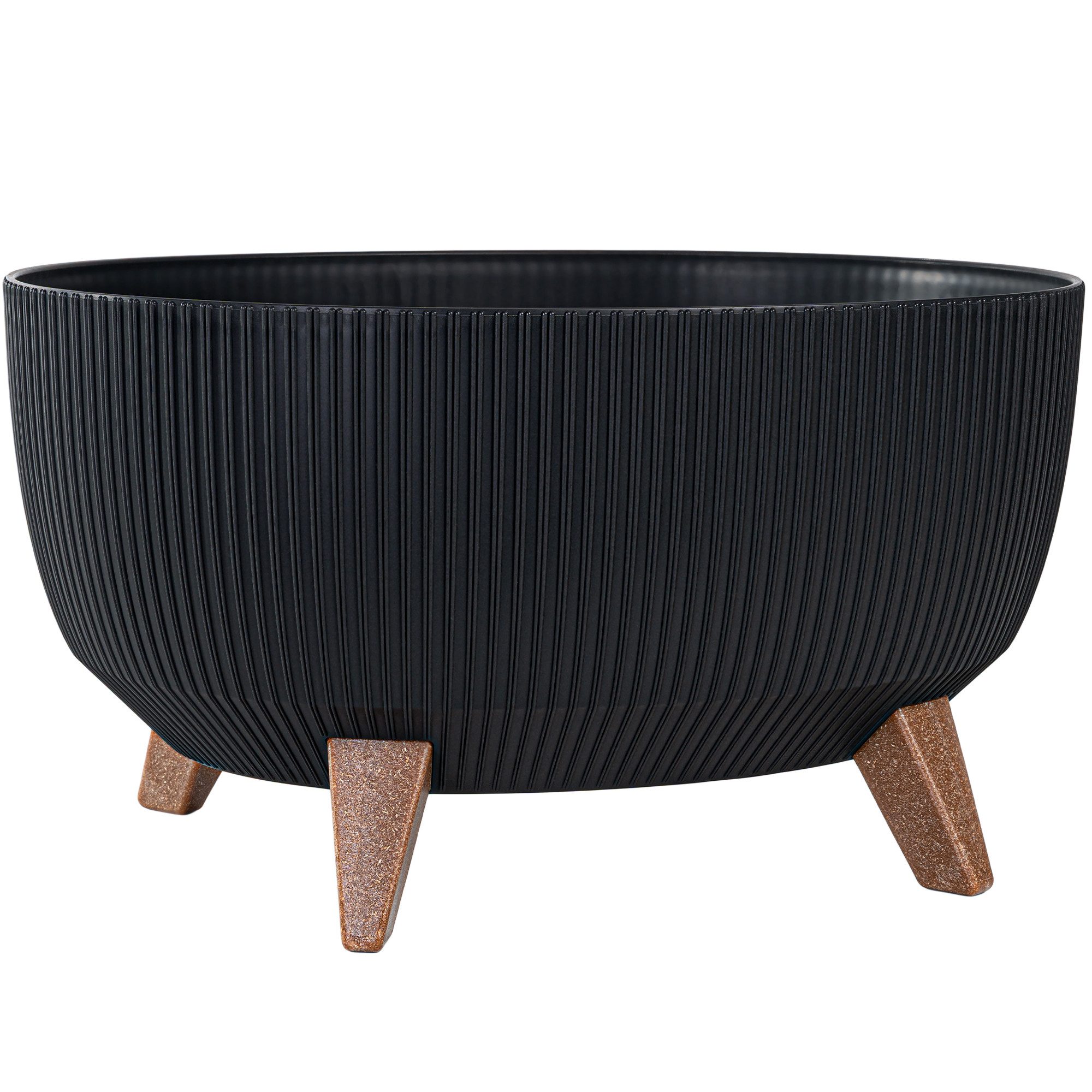 KONZEPT Blumentopf 57cm Hoch - Wetterfester Pflanzkübel Mit Einsatz