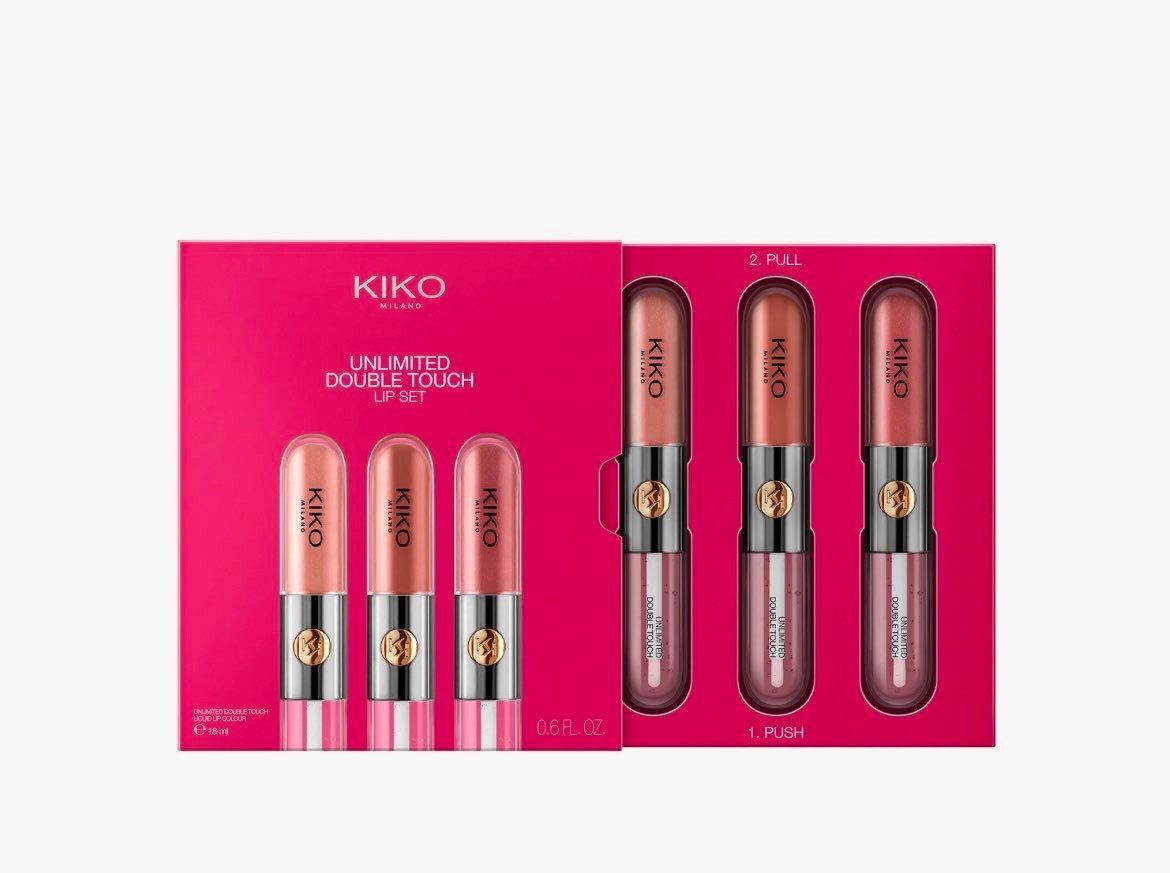 KIKO Milano Lippenstift-Set KIKO Milano Unlimited Double Touch Lipstick Kit, 3-tlg.