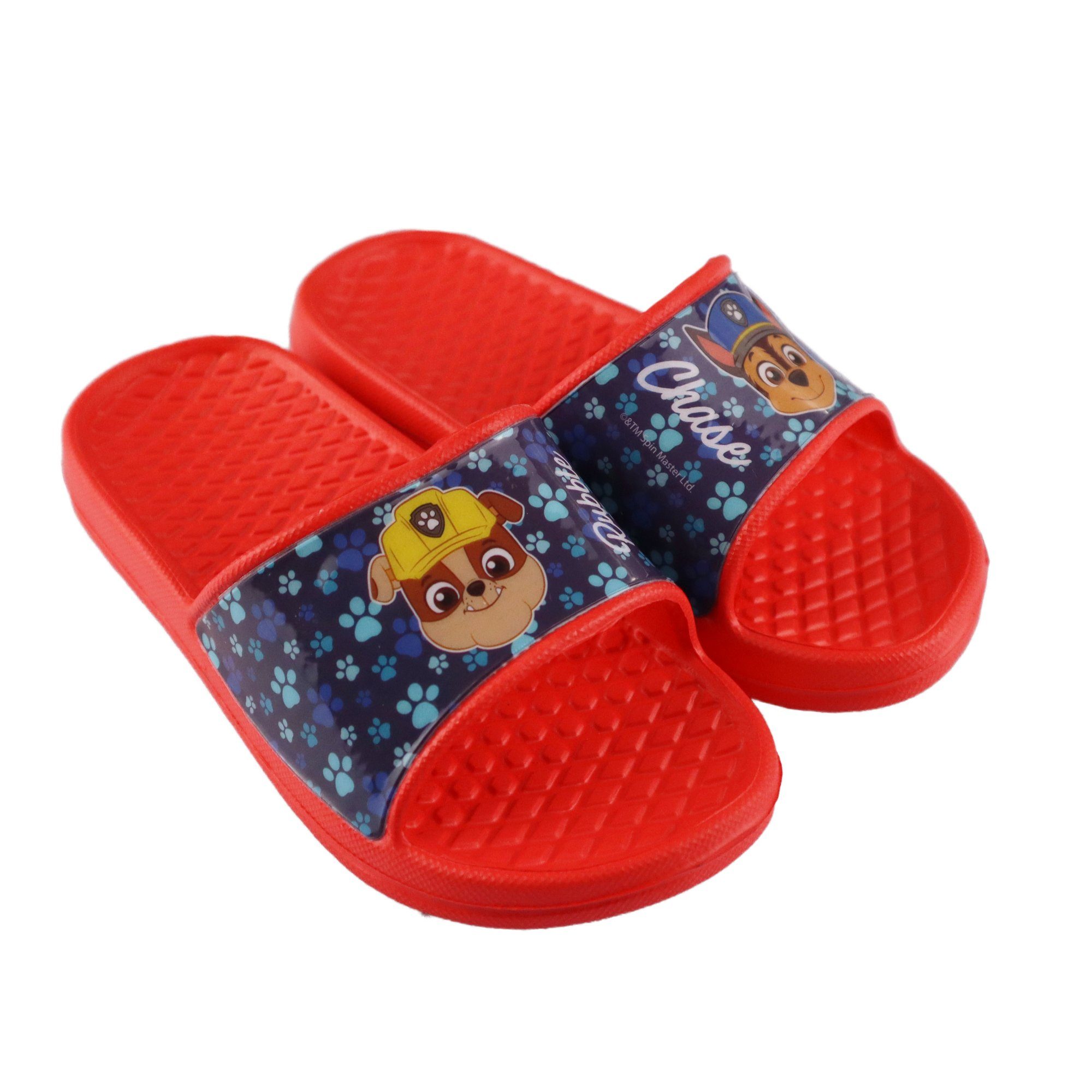 PAW PATROL Chase Rubble Kinder Sandalen in Rot Sandale Gr. 25 bis 32