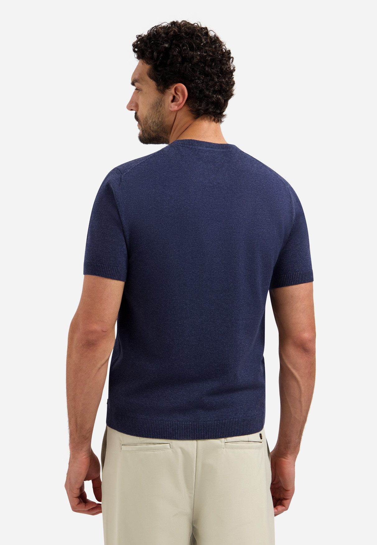 NO EXCESS T-Shirt Pullover Short Sleeve Crew Neck Melange, Night