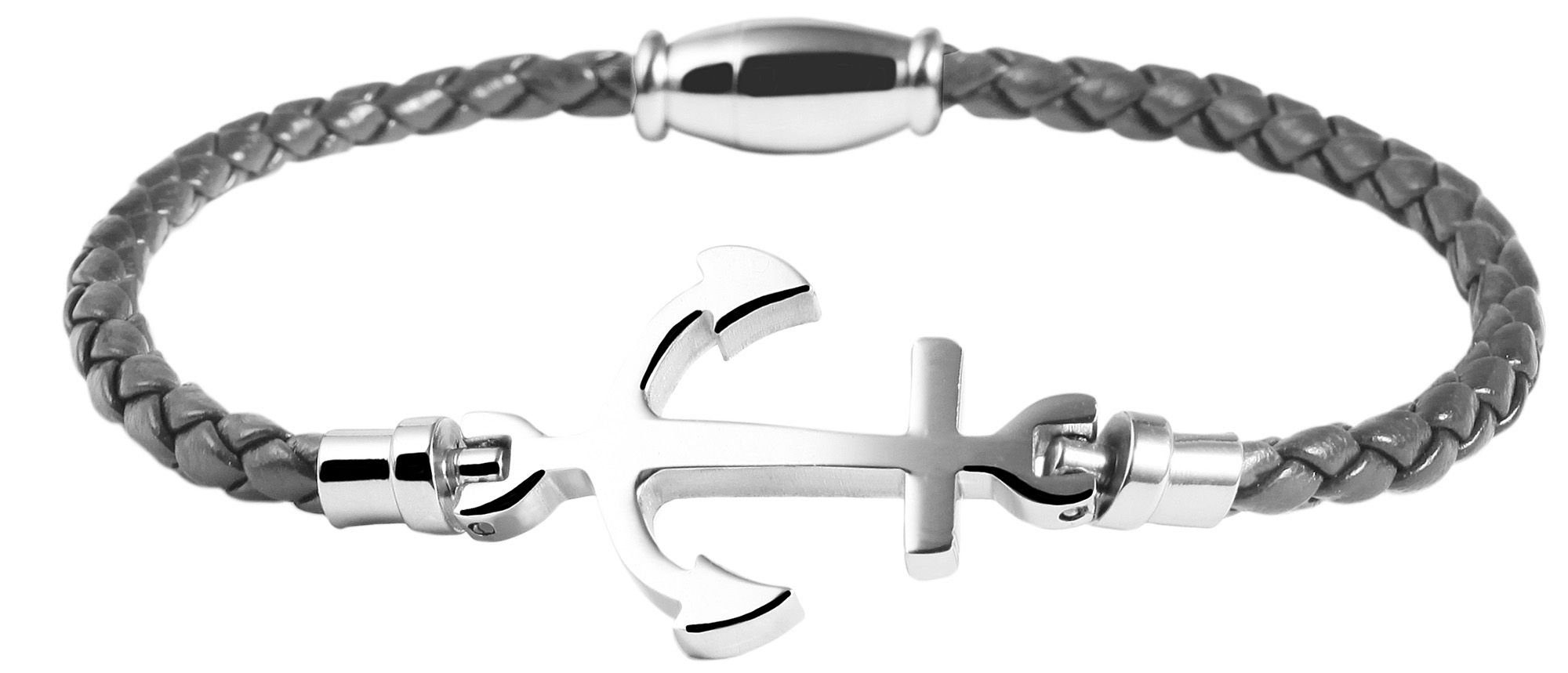 AKZENT Lederarmband Seina (einzeln) Grau