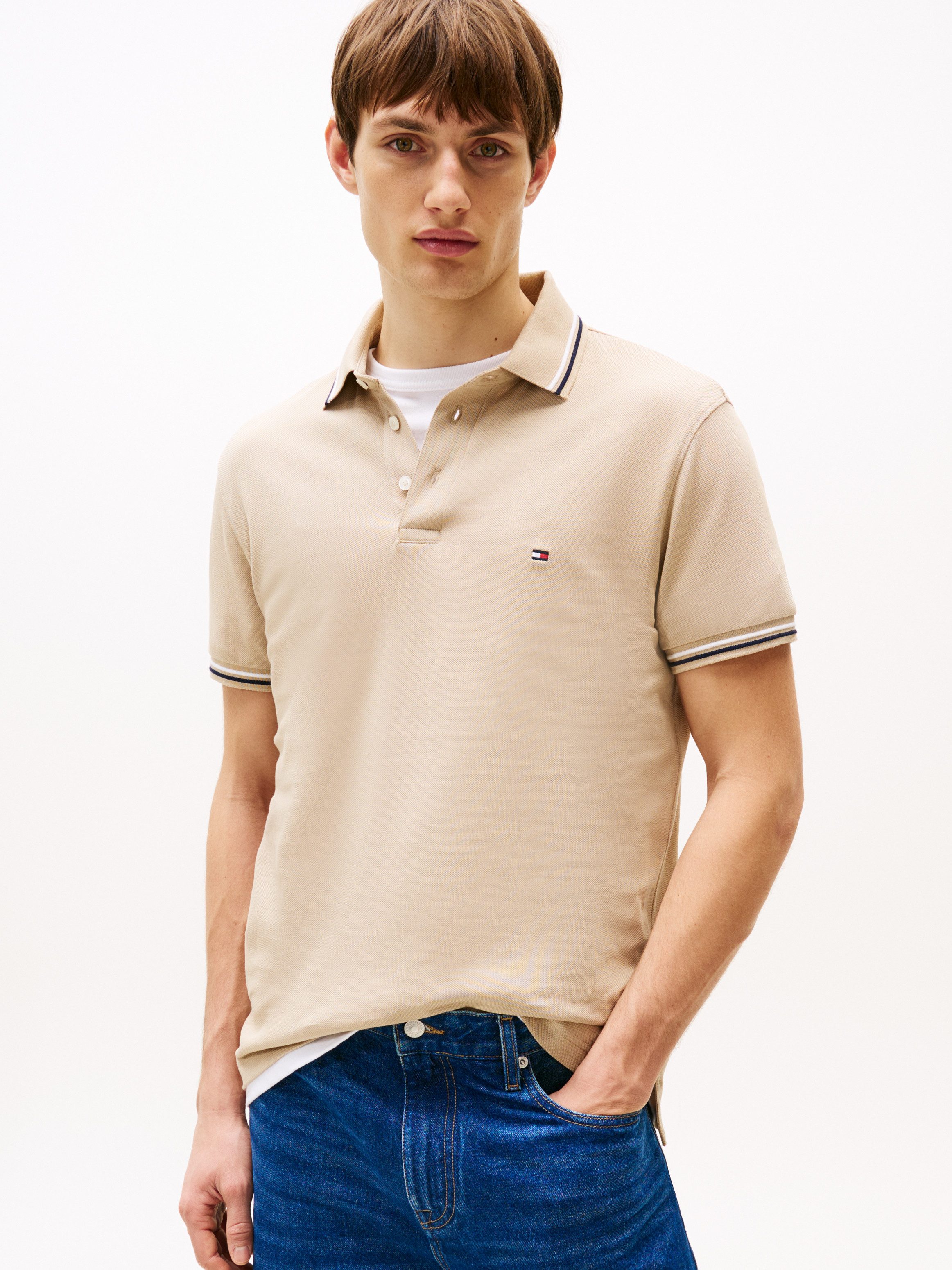 Poloshirt TOMMY TIPPED SLIM POLO