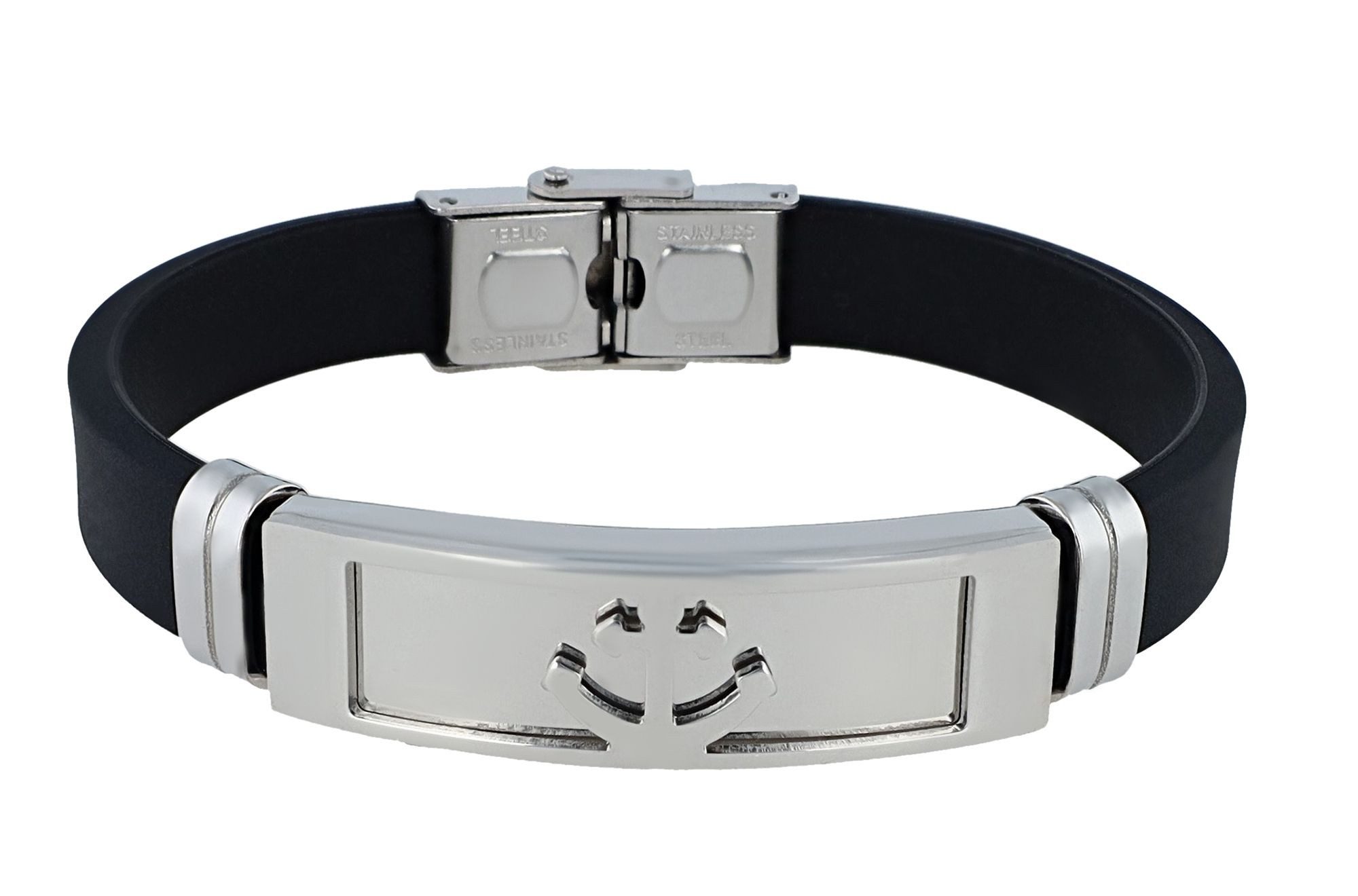 AKZENT Armband Kamryn Edelstahl schwarz wasserfest