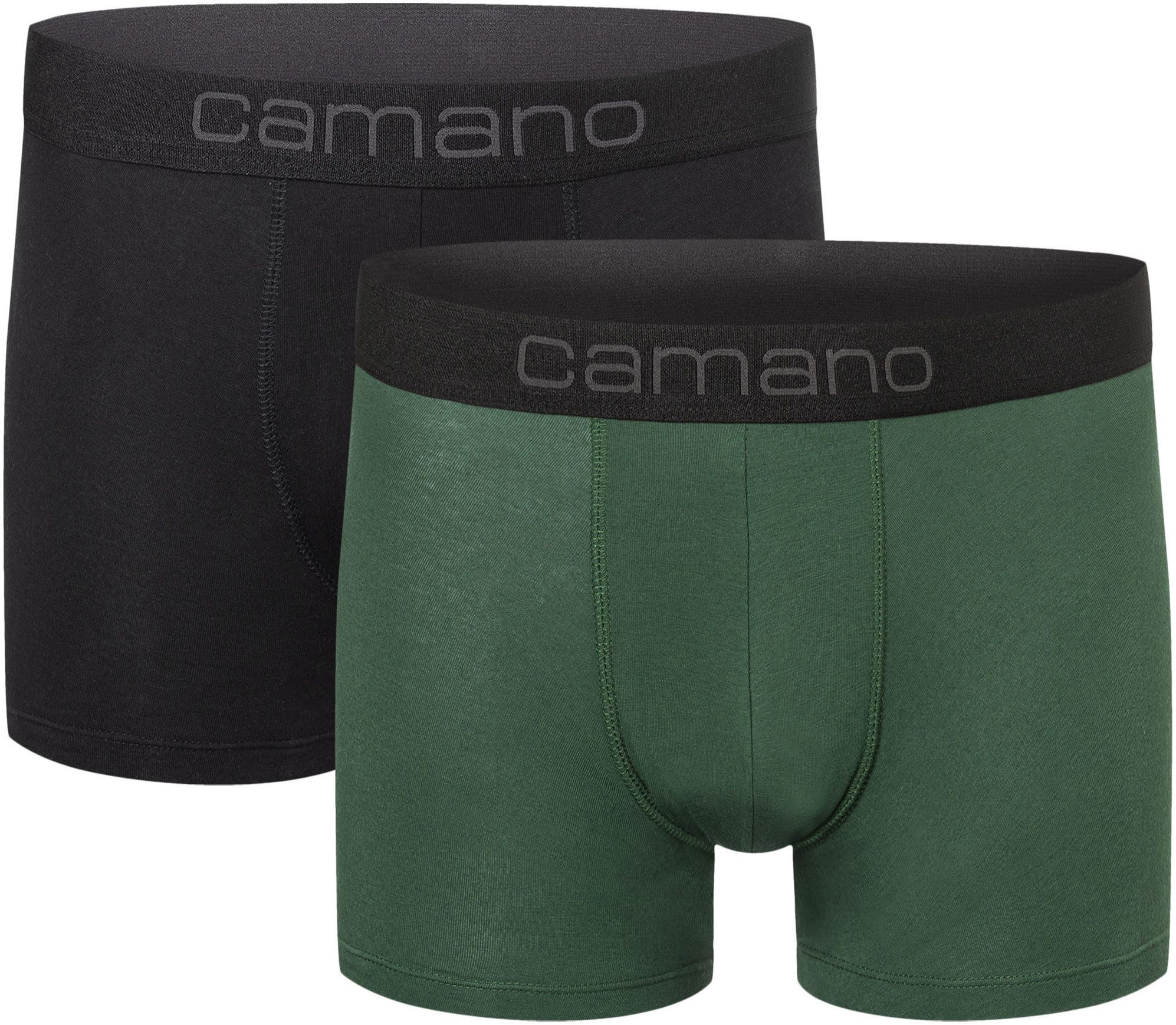 Camano Boxershorts comfort (2er Pack) mit elastischem Logobund günstig online kaufen