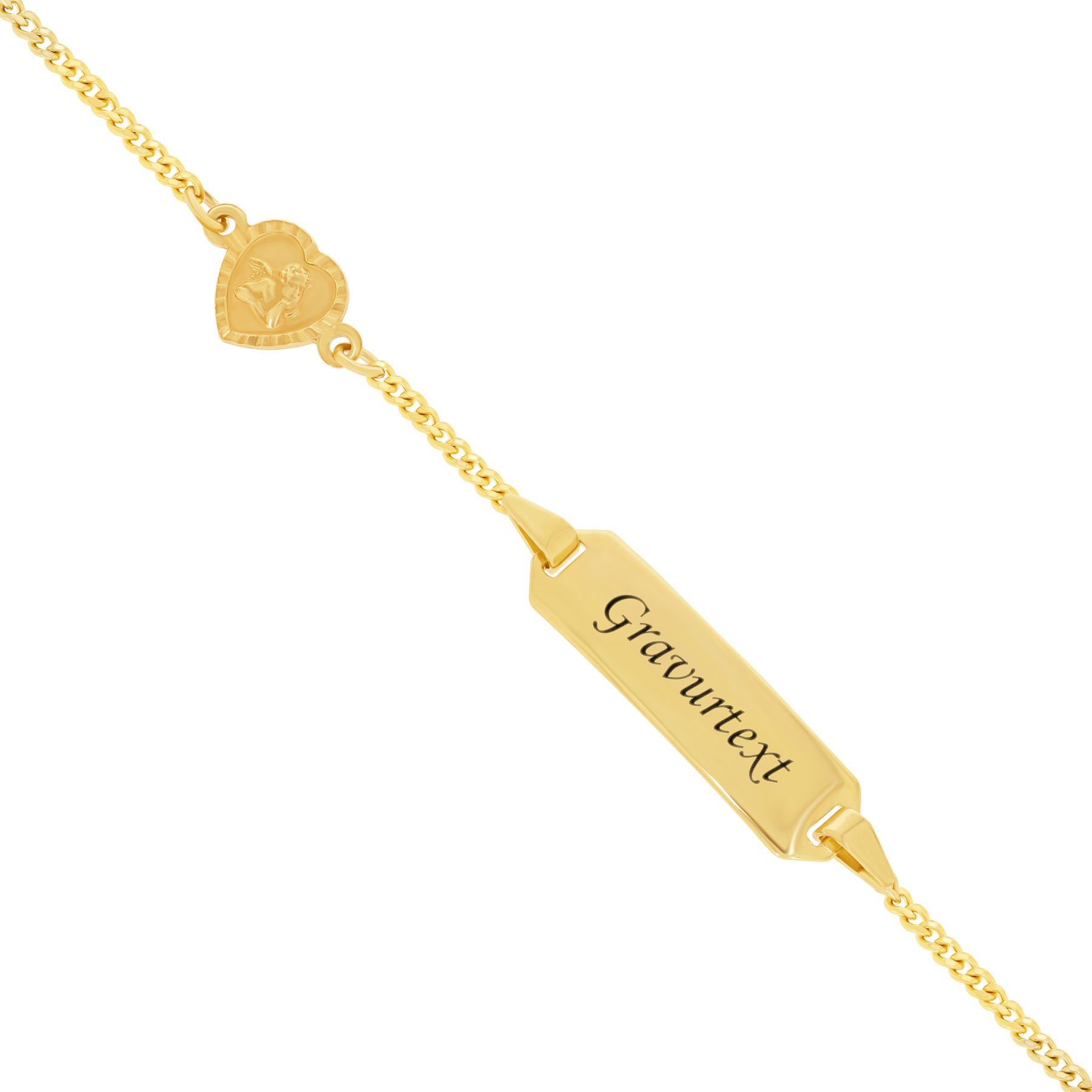 Stella-Jewellery Goldarmband 585er Gelbgold ID Armband günstig online kaufen
