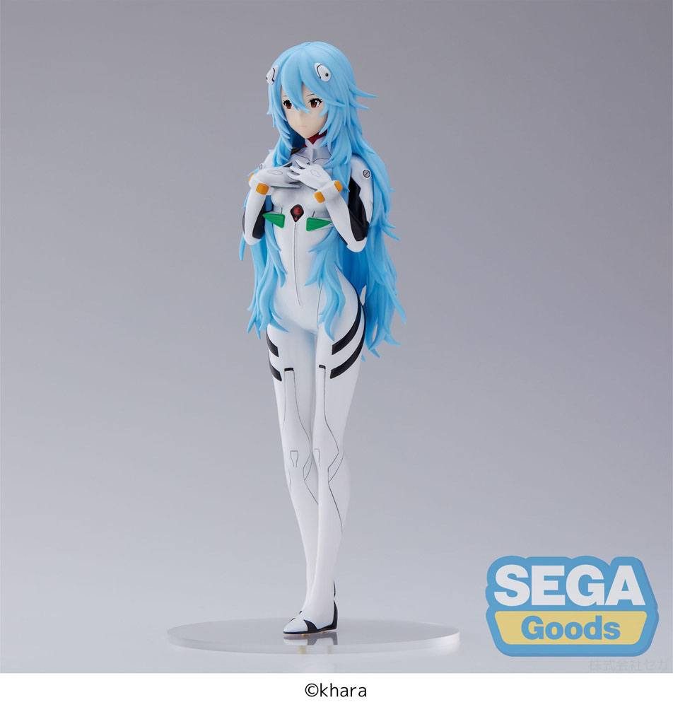 Sega Merchandise-Figur Evangelion: 3.0+1.0 Rei Ayanami Long Hair Ver. 21 cm