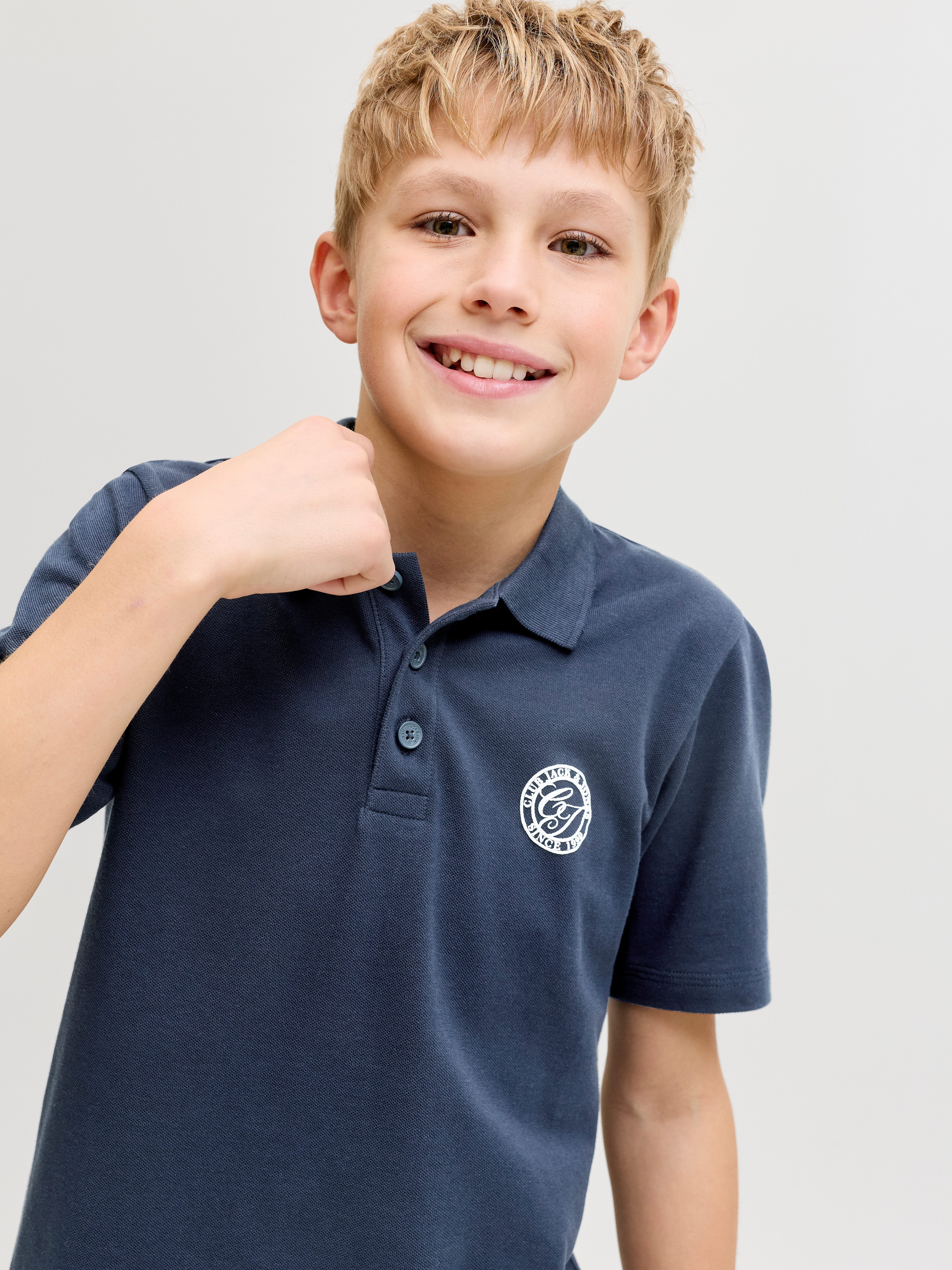 Jack & Jones Junior Poloshirt JJALLIANCE POLO SS JNR mit Knopfleiste