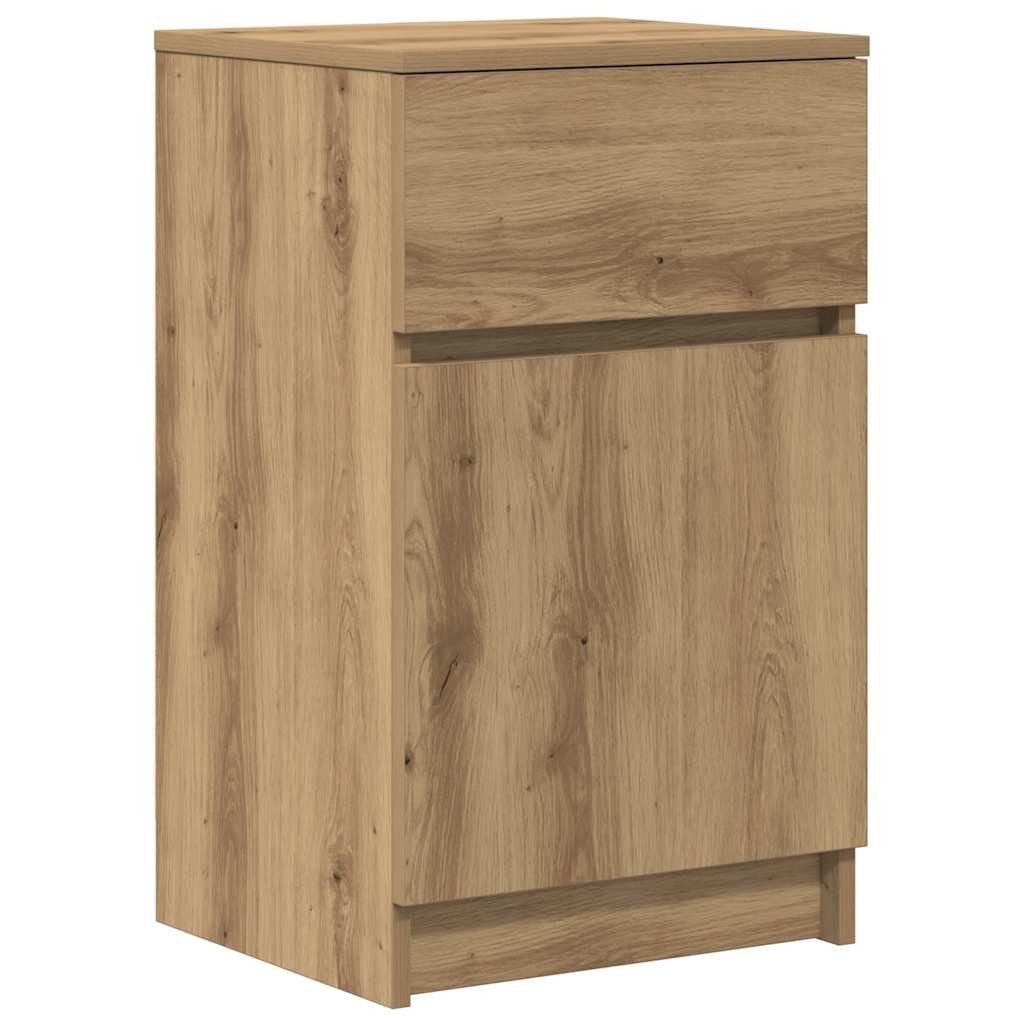vidaXL Nachttisch Nachttisch Artisan-Eiche 39x35x65 cm Holzwerkstoff (1-St)
