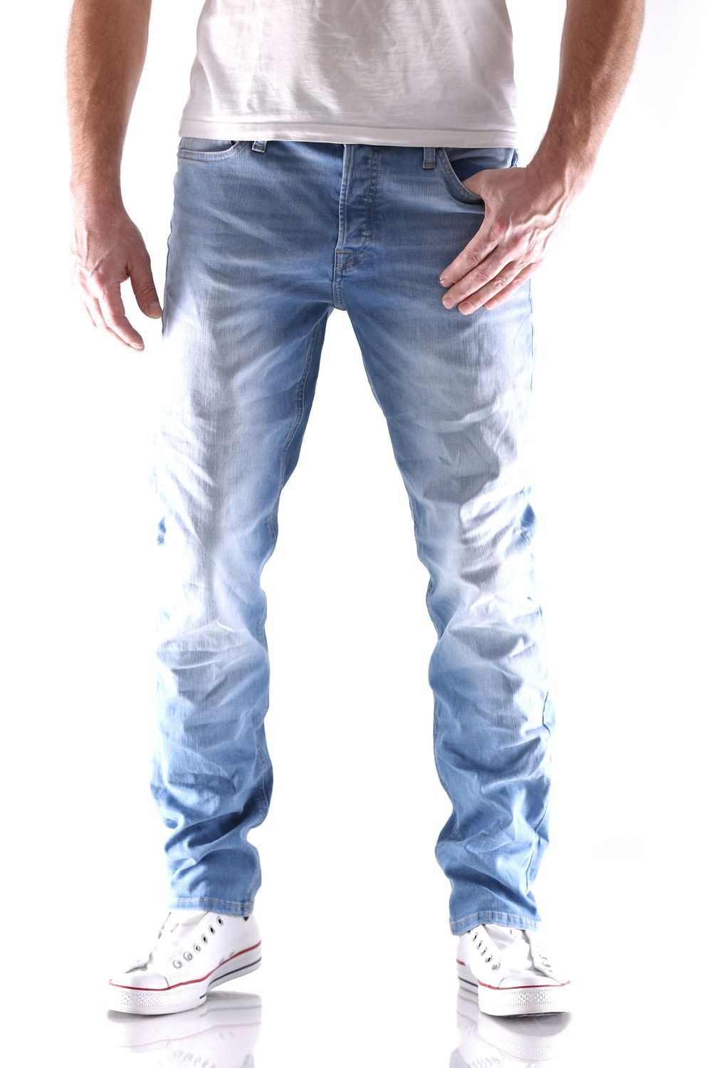 Jack & Jones Slim-fit-Jeans Jack & Jones Tim Original Slim Straight Fit Her günstig online kaufen