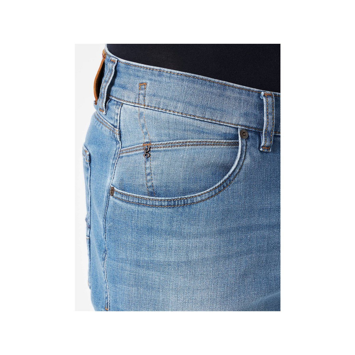 Atelier GARDEUR 5-Pocket-Jeans grau (1-tlg) Light Used Stone