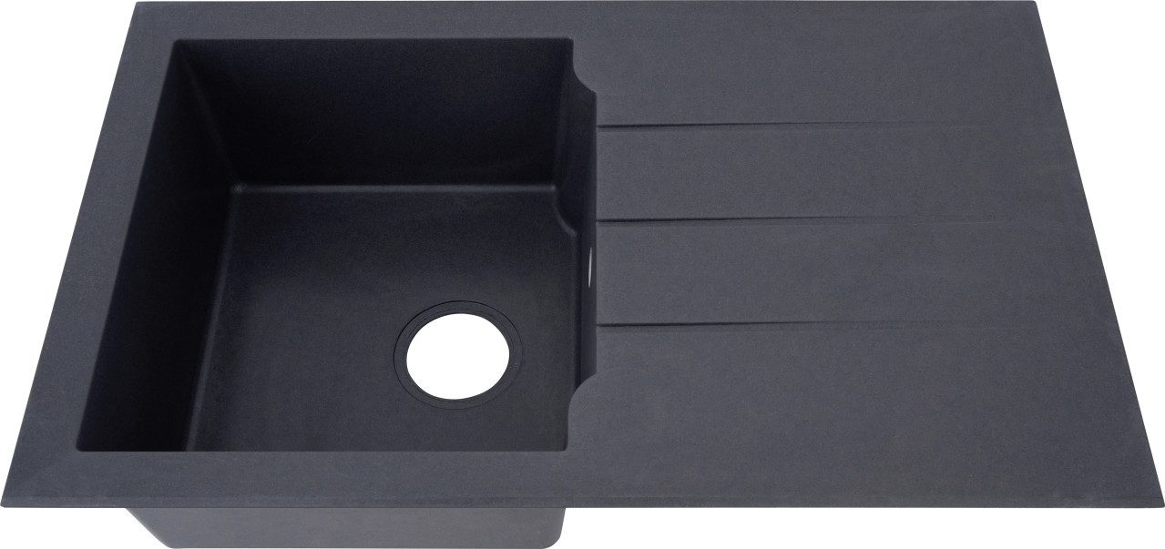 Granitspüle respekta Granitverbundspüle Alinéo 81 x 50 cm 81 x